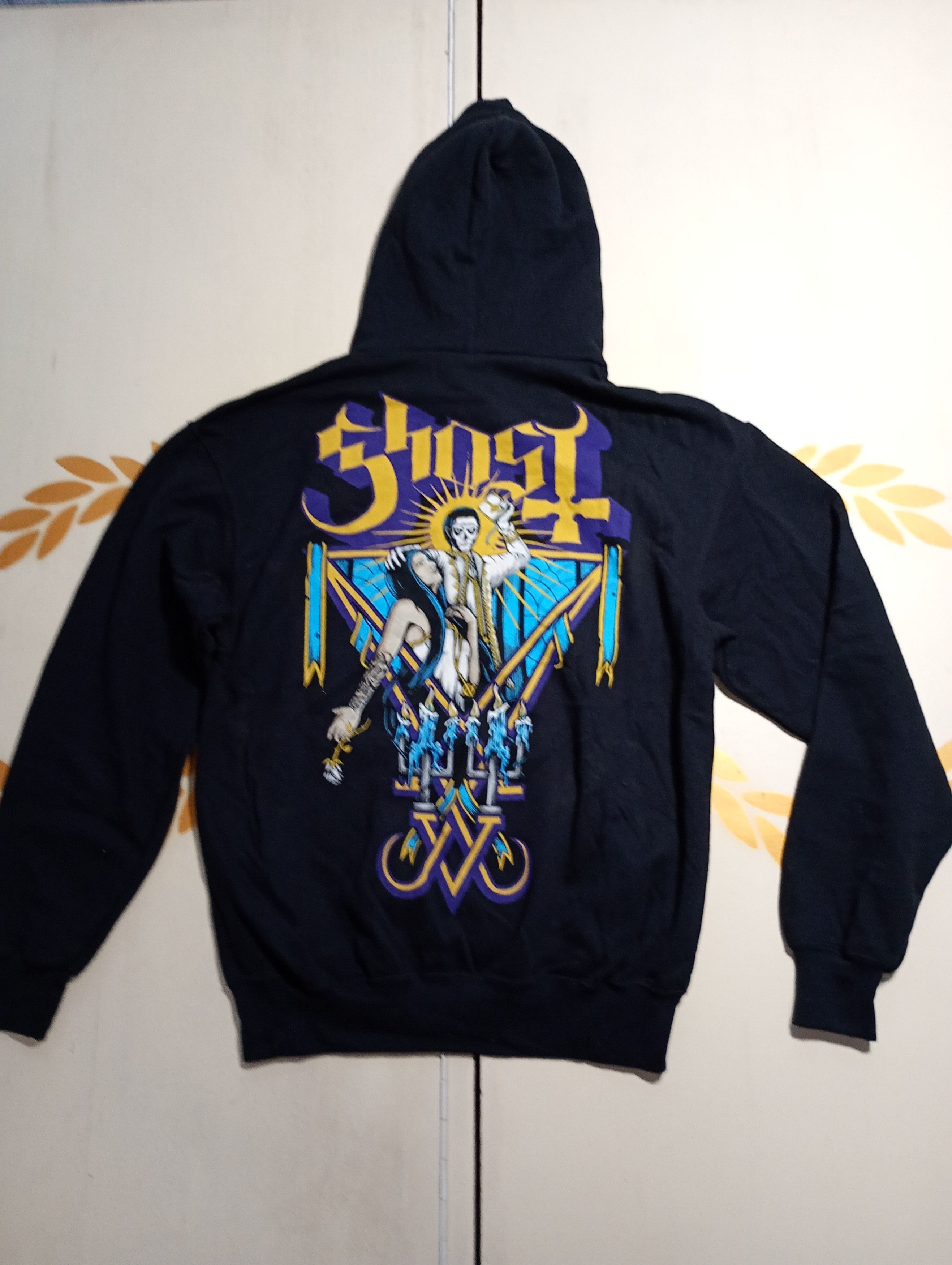 Fruit Of The Loom Ghost Band Hoodie Size US M / EU 48-50 / 2 - 7 Thumbnail
