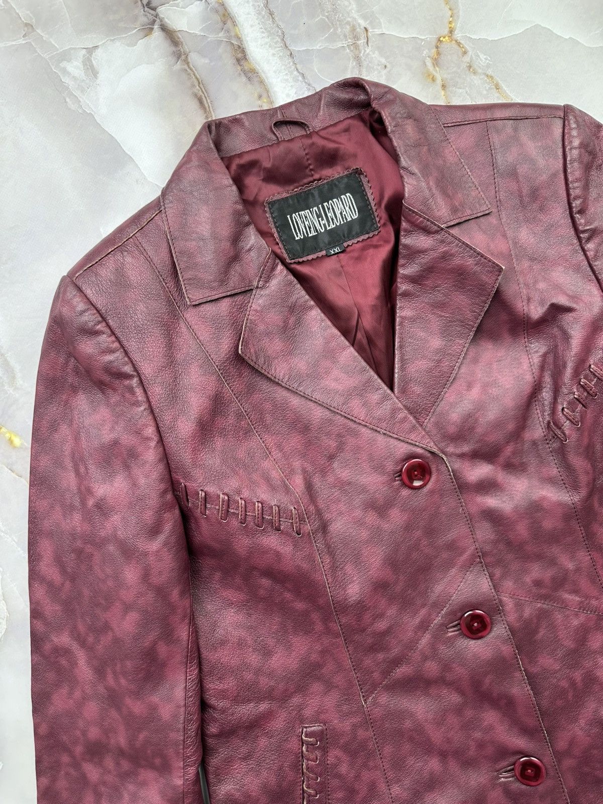 Japanese Brand Vintage Leather Jacket Size L / US 10 / IT 46 - 3 Thumbnail