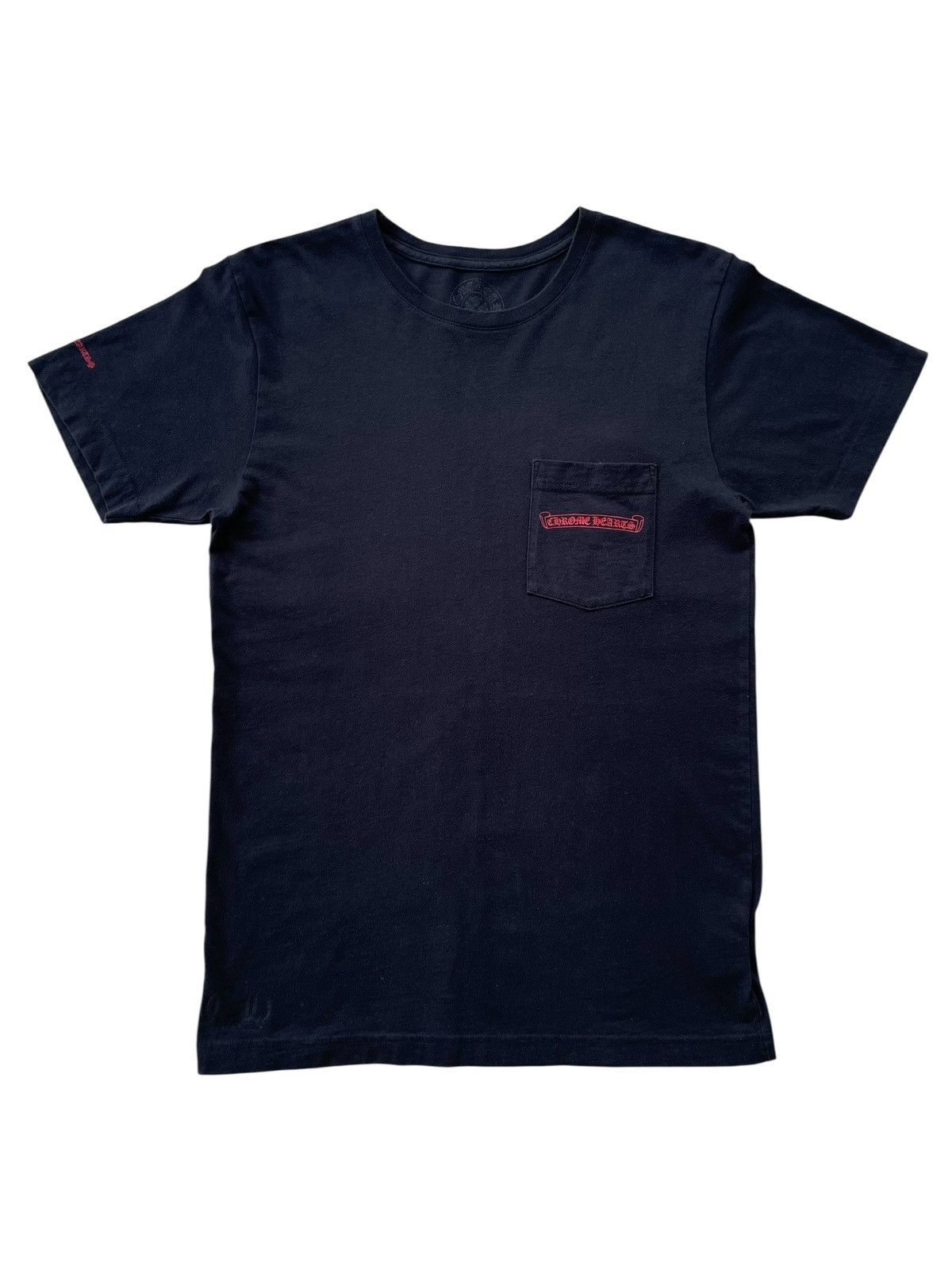 Chrome Hearts Chrome Hearts Red Scroll Label Pocket Tee Size US M / EU 48-50 / 2 - 1 Thumbnail