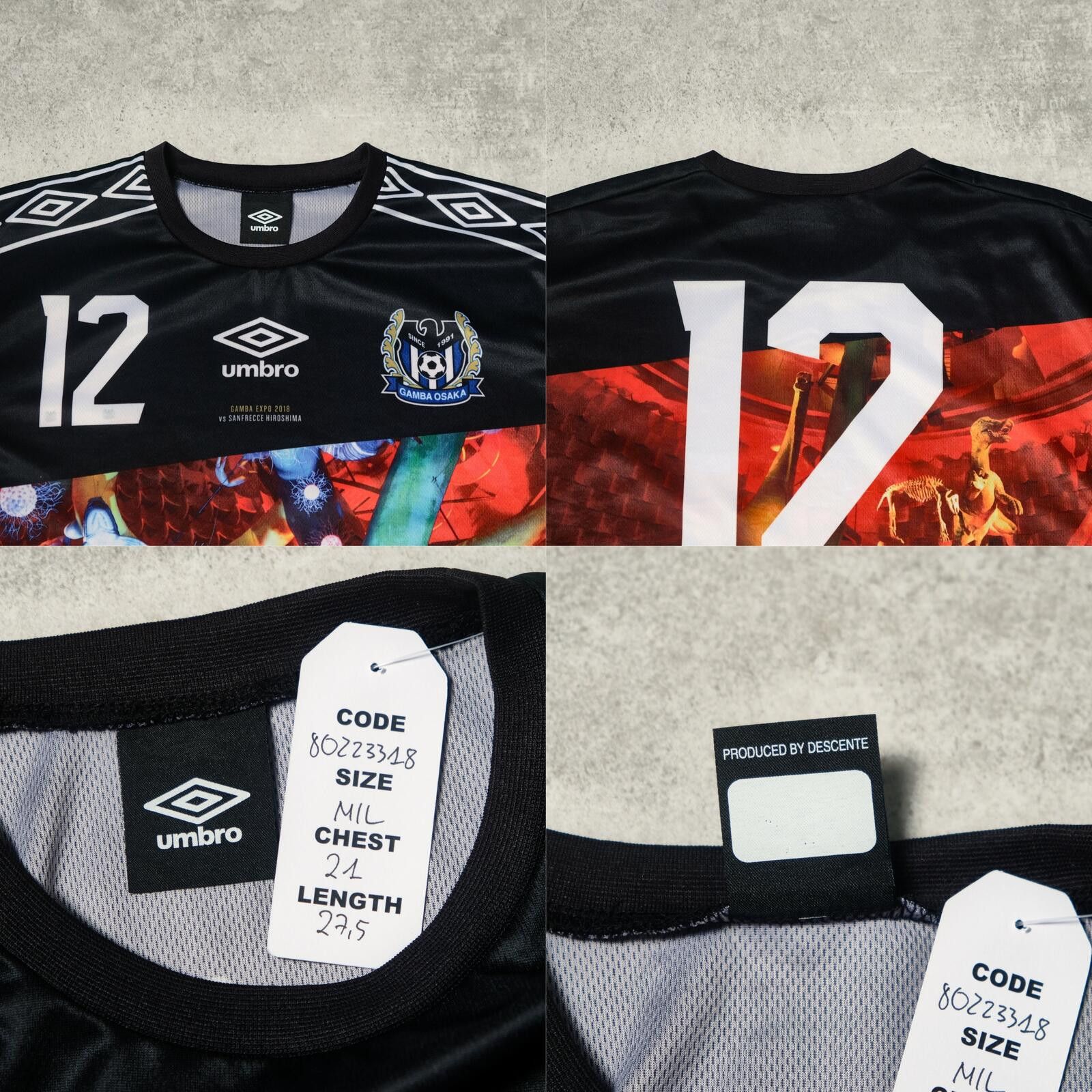 Umbro 2018 Gamba Osaka Special Shirt J-League Umbro (M/L) Size US M / EU 48-50 / 2 - 5 Thumbnail