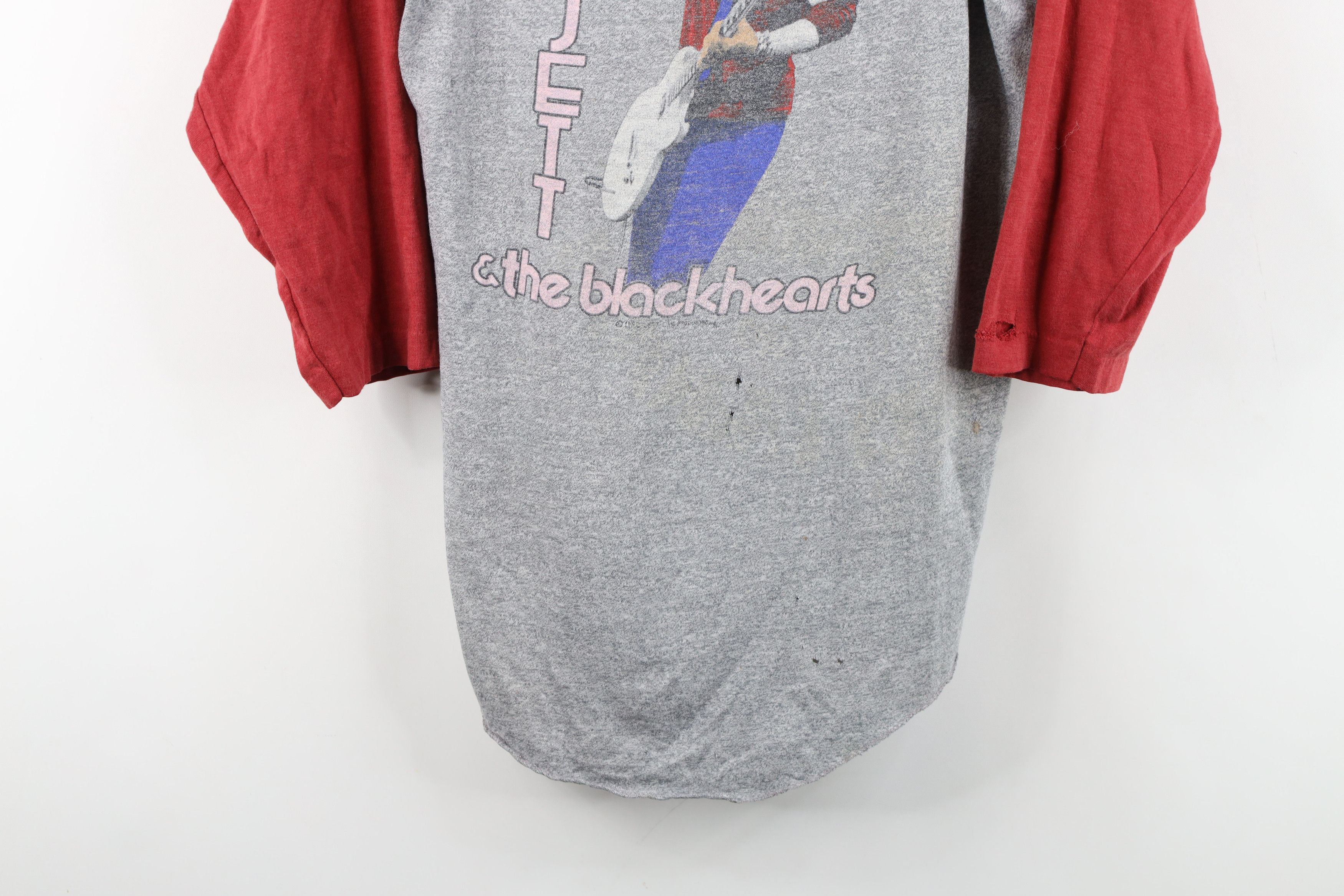 Vintage Vintage 80s Joan Jett & The Blackhearts Band Raglan T-Shirt Size US L / EU 52-54 / 3 - 3 Thumbnail