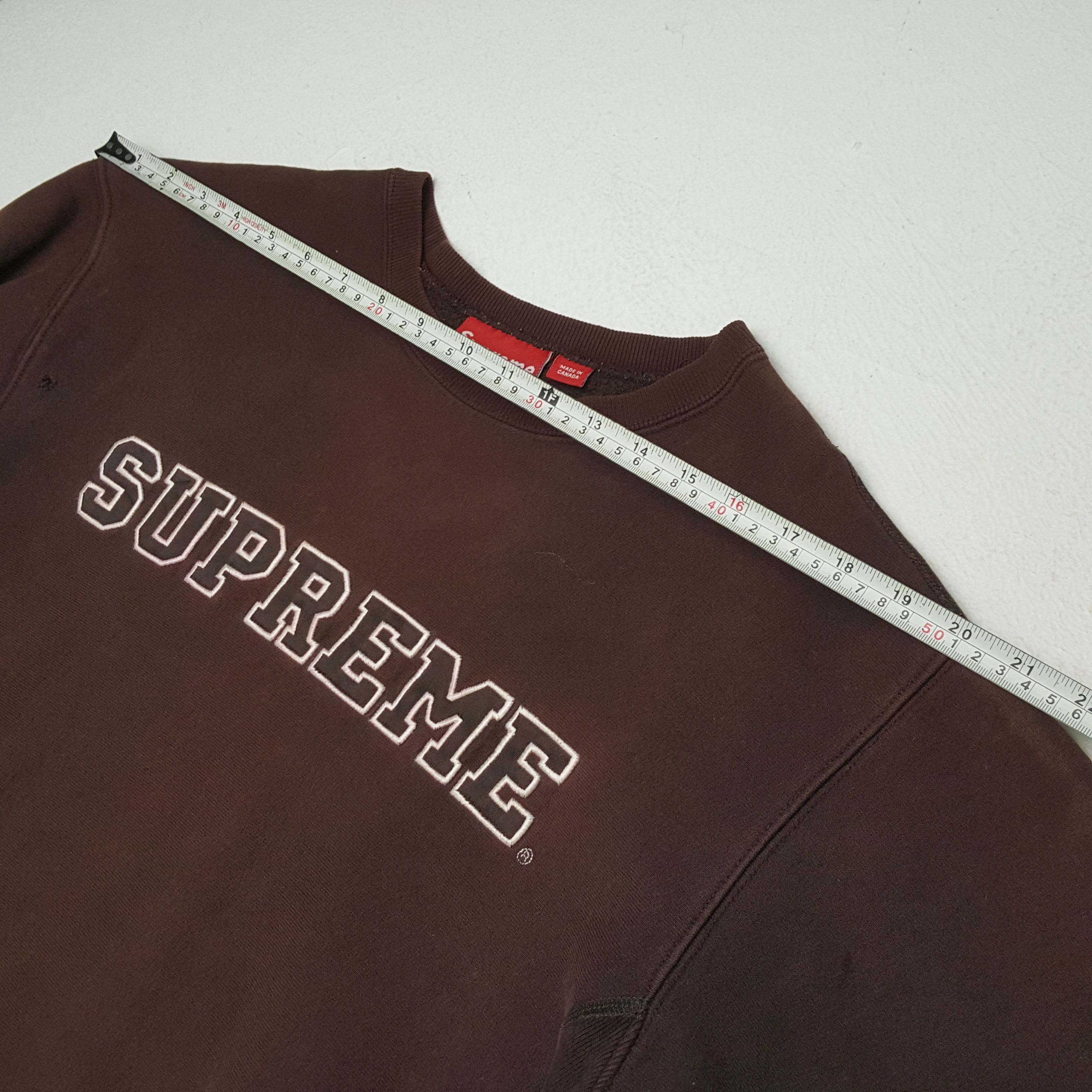 Supreme × Vintage SUPREME Center Spellout Design Skateboard Style Sweatshirt Size US L / EU 52-54 / 3 - 4 Thumbnail