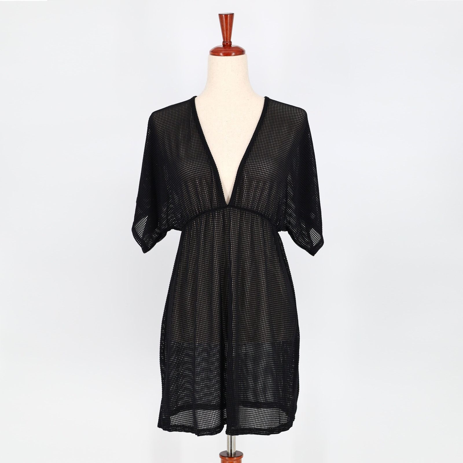 Unbrnd Jordan Taylor Women Black Tunic Swim Cover-Up Size S