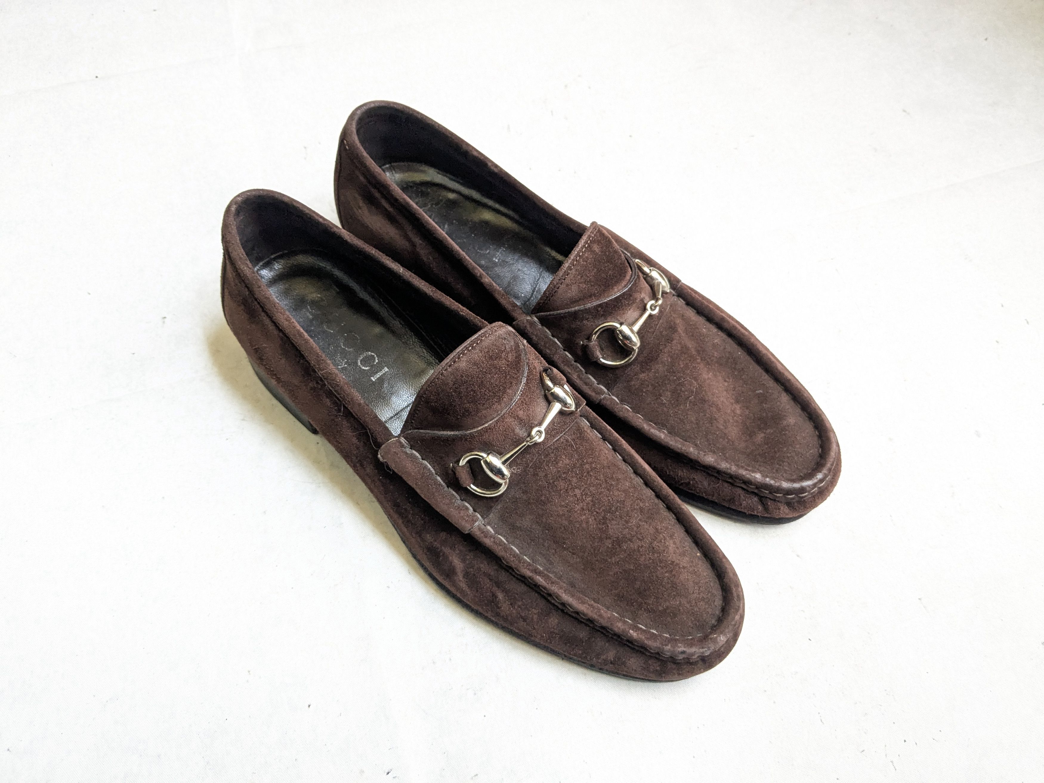 Gucci Gucci Horsebit Loafers Brown Suede Leather 9.5 D Snaffle Size US 9.5 / EU 42-43 - 1 Thumbnail