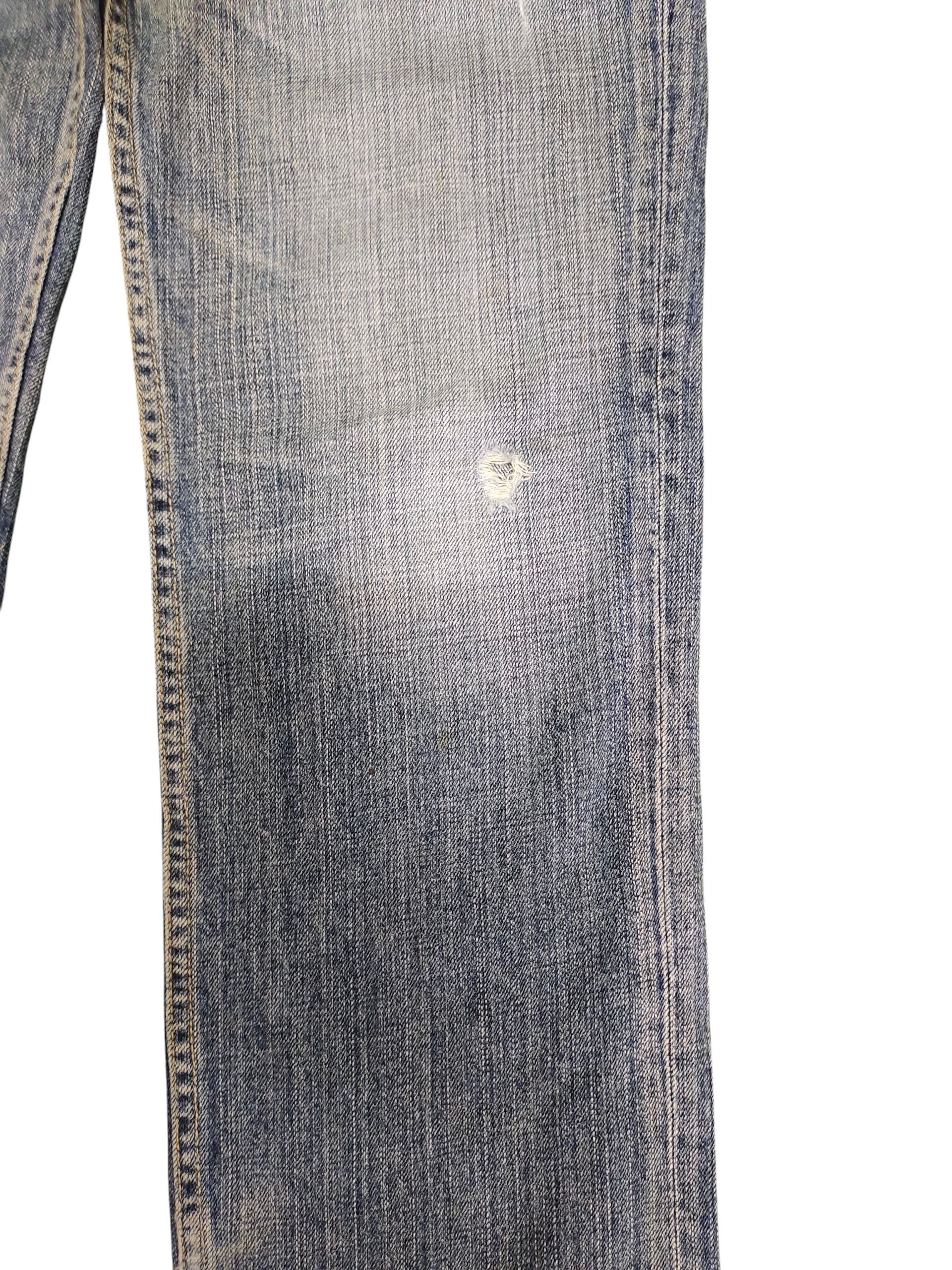 Levi's Vintage Levis 533 Relaxed Distress Faded Denim Jeans Size US 31 - 3 Thumbnail