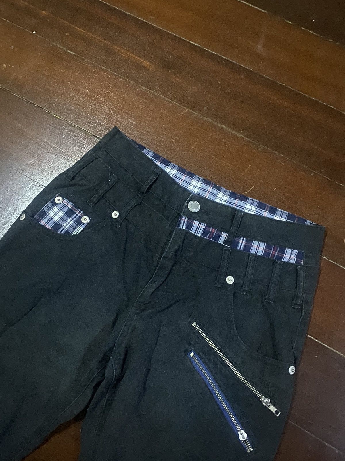 Designer × Japanese Brand Fire double focus streetwear zipper double waist Size US 31 - 6 Thumbnail