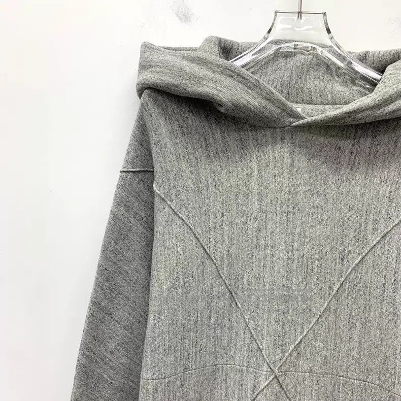 Loewe Loewe Grey lined cotton hooded long sleeve sweatshirt Size L / US 10 / IT 46 - 3 Thumbnail