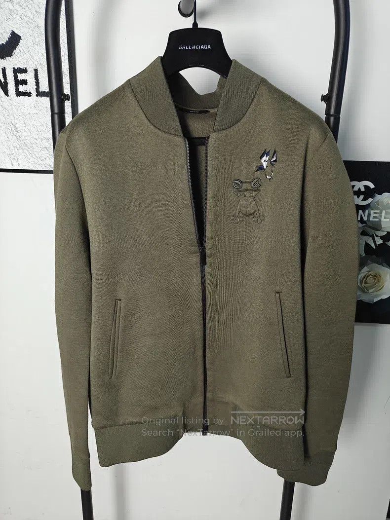 Fendi Fendi Embroidered Pattern Zip-Up Jacket (Slight Snag) Size US S / EU 44-46 / 1 - 1 Thumbnail
