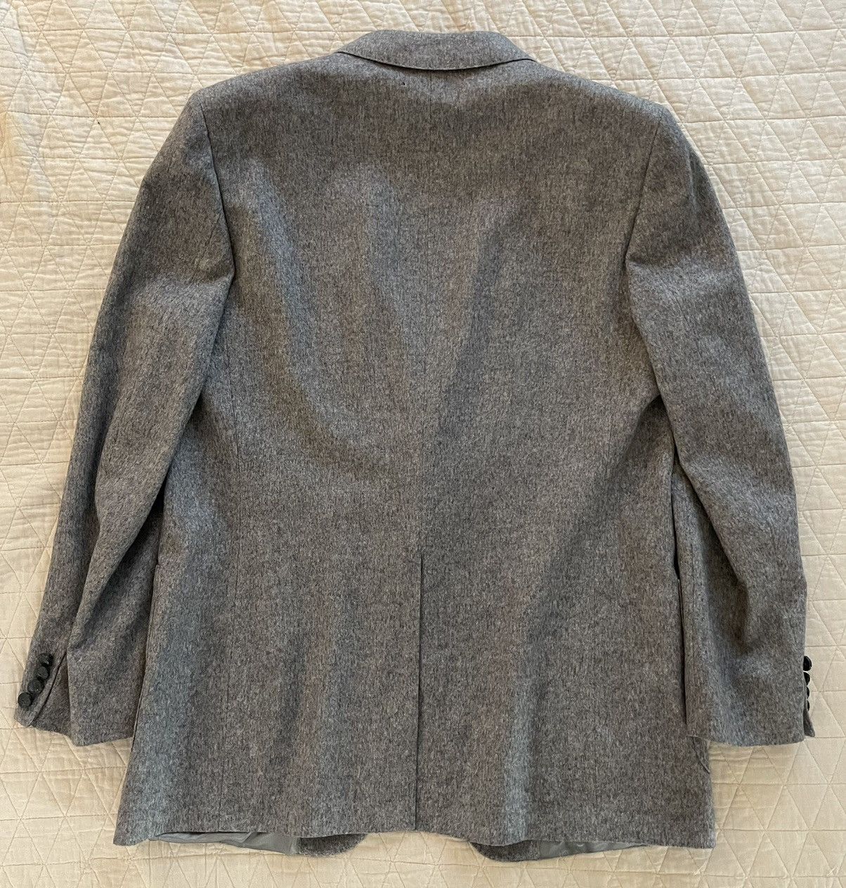 Lanvin × Vintage Vintage Camel Hair Patch Pocket Jacket Size 44R - 8 Thumbnail