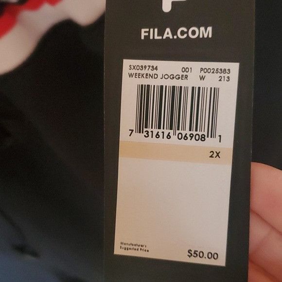 Fila Fila Black Weekend Cinched Sz. 2X Jogger Size US 38 / EU 54 - 4 Thumbnail