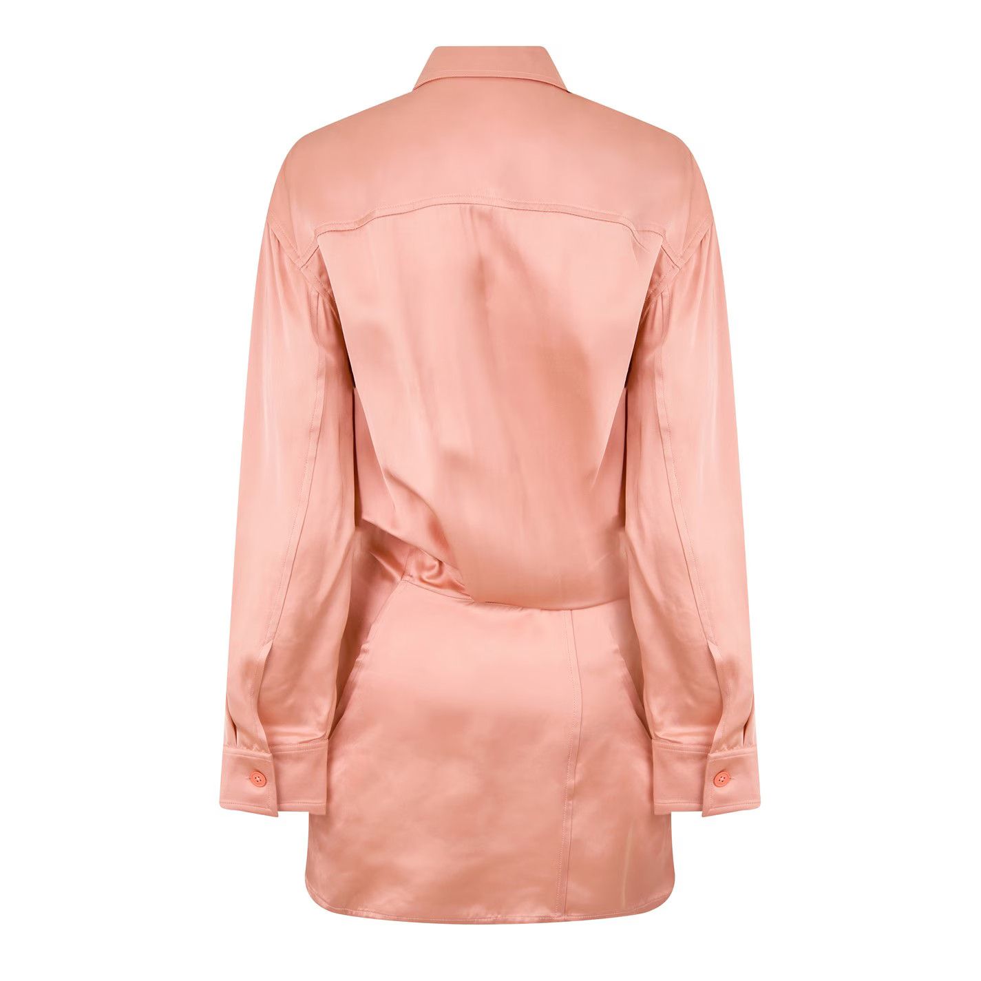 Off-White o1y1225 Solid Color Shirt in Salmon Pink Size M / US 6-8 / IT 42-44 - 2 Thumbnail