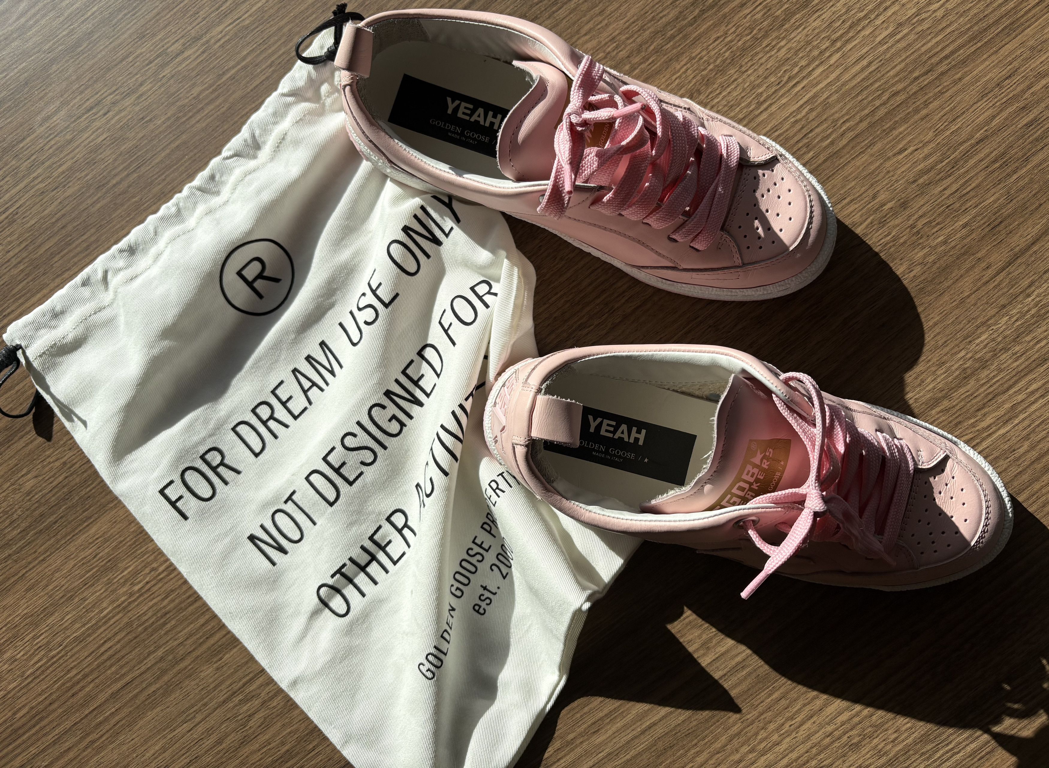 Golden Goose Golden Goose Women’s Yeah Low Top Pink Leather Size US 8 / IT 38 - 9 Thumbnail