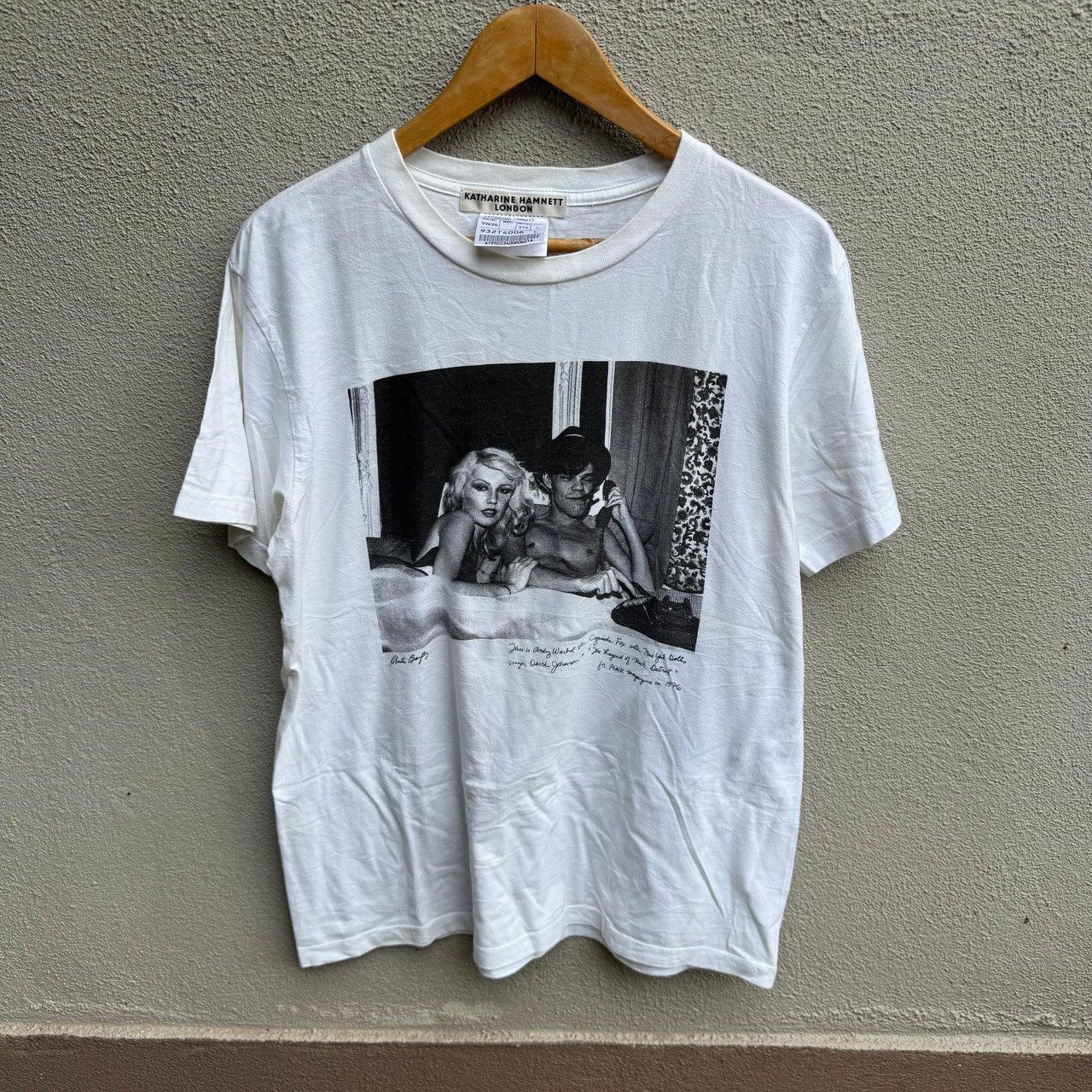 KATHARINE HAMNETT photo tee by roberta bayley