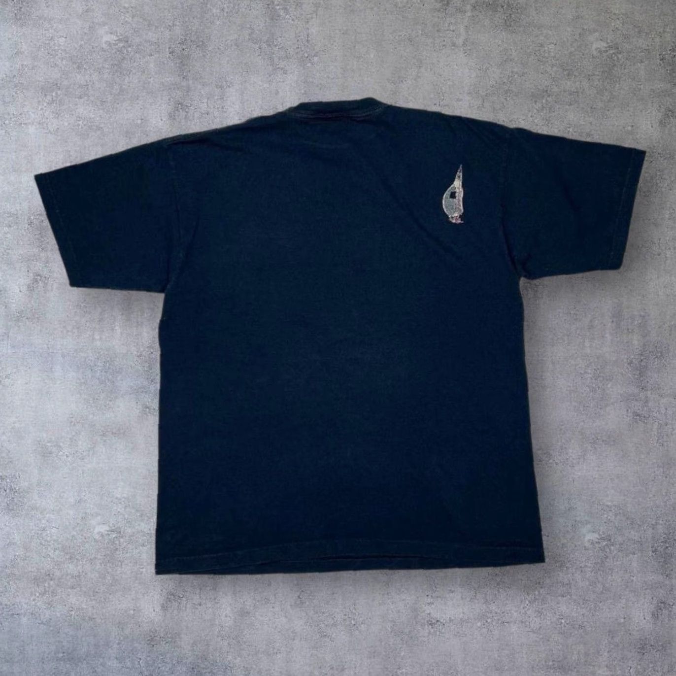 Vintage VINTAGE Bayside Orlando Florida Made In USA Souvenir Spellout Graphic T-Shirt XL Navy Mens Graphic Print USA Florida Front Back 90s Size US XL / EU 56 / 4 - 2 Thumbnail