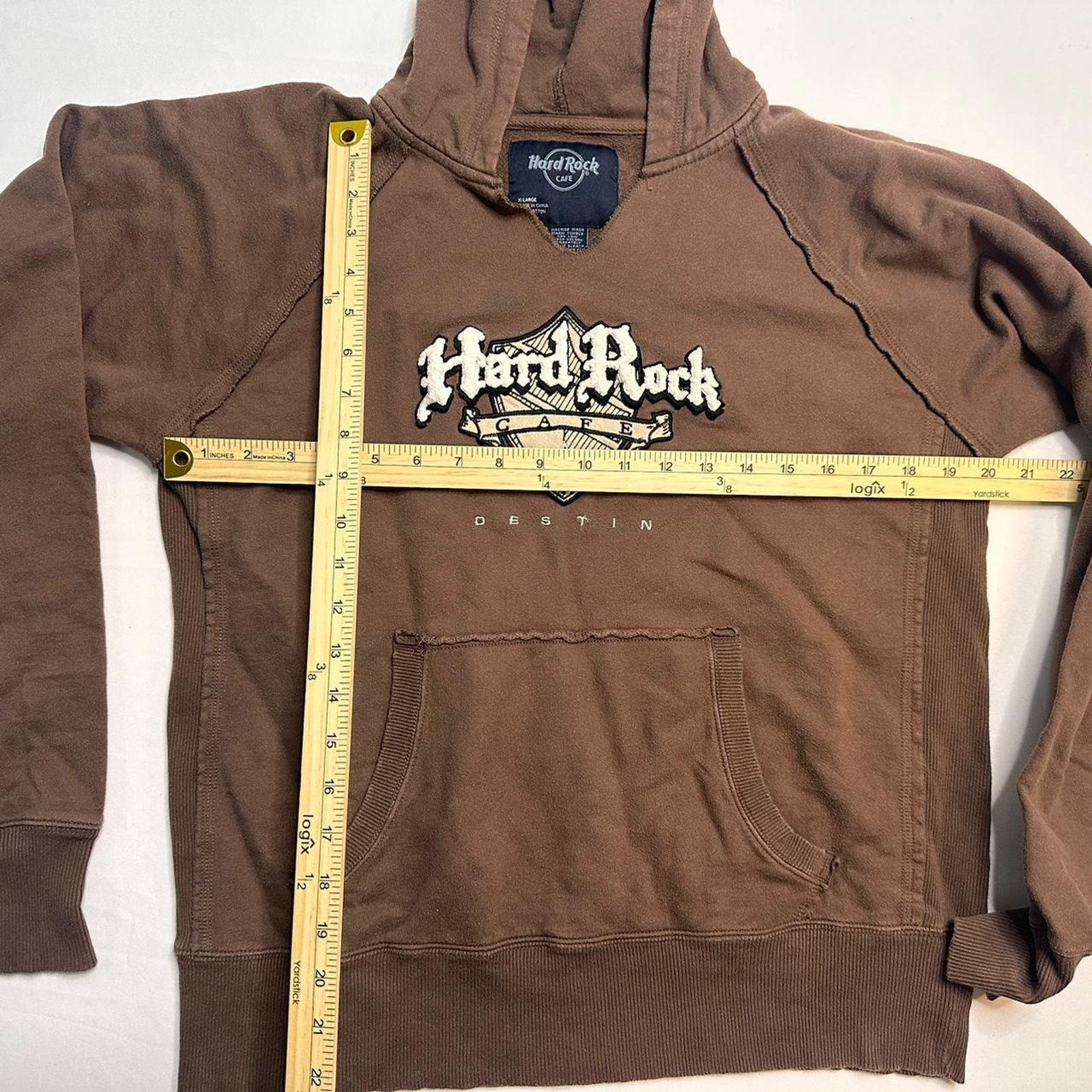 Hard Rock Cafe HardRock Unisex Embroidered Patch Vintage Hoodie Size XL Size US XL / EU 56 / 4 - 5 Thumbnail