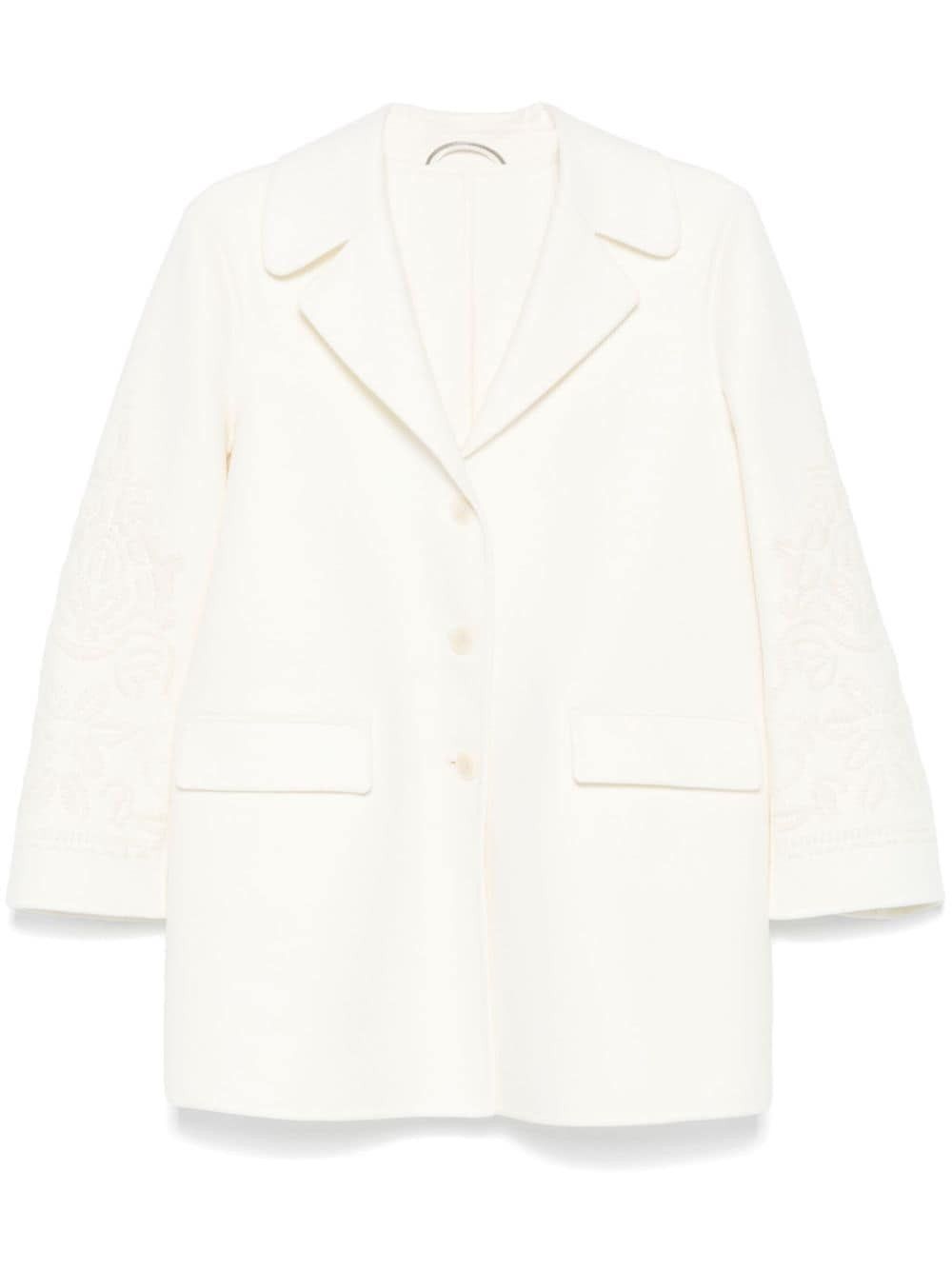 Ermanno Scervino WOOL SINGLE-BREASTED COAT Size S / US 4 / IT 40 - 1 Thumbnail