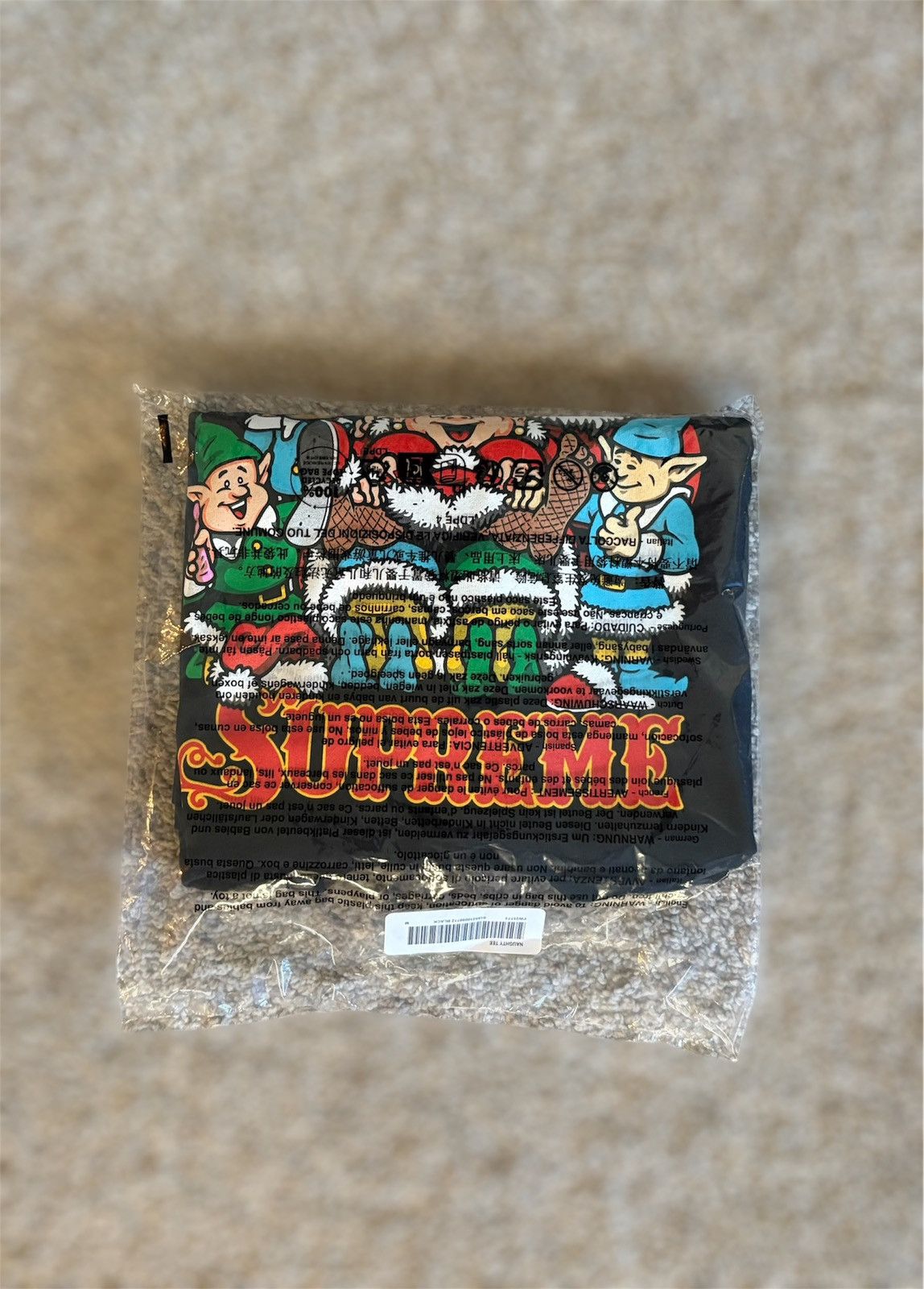 Supreme Supreme Naughty Tee Black Size US M / EU 48-50 / 2 - 3 Thumbnail