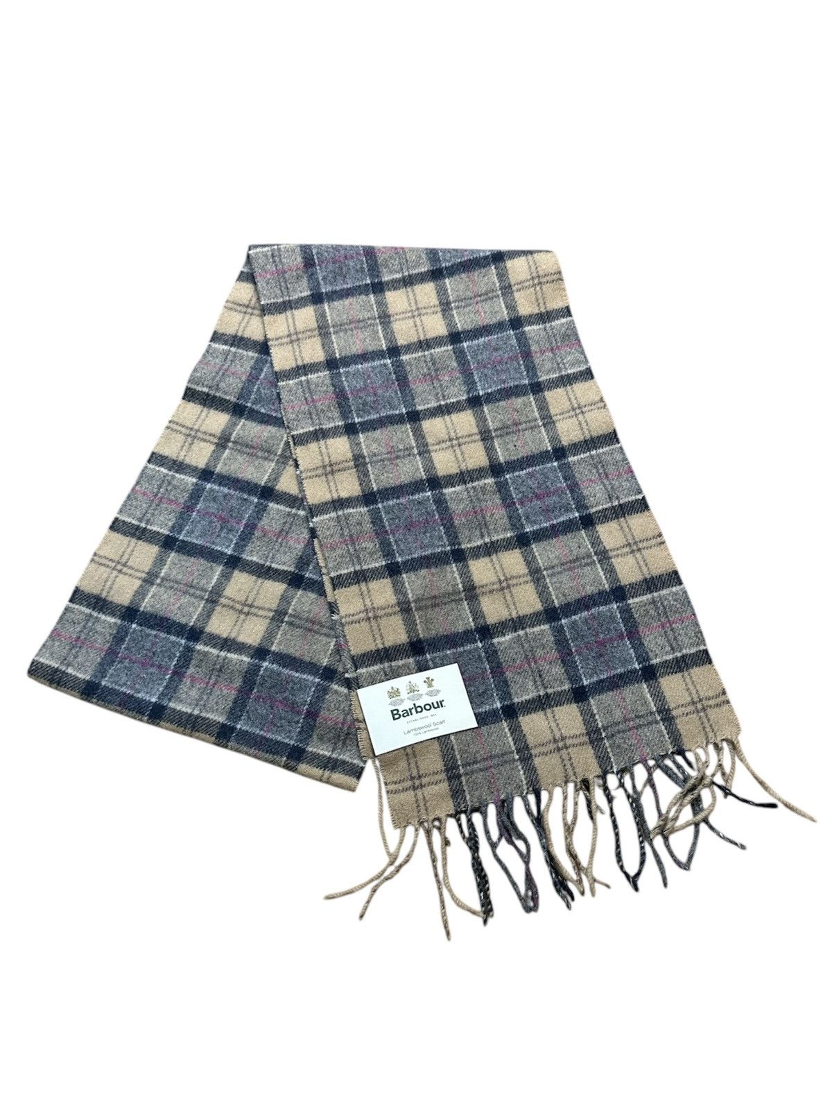 NWT Barbour Tartan Lambwool Scarf
