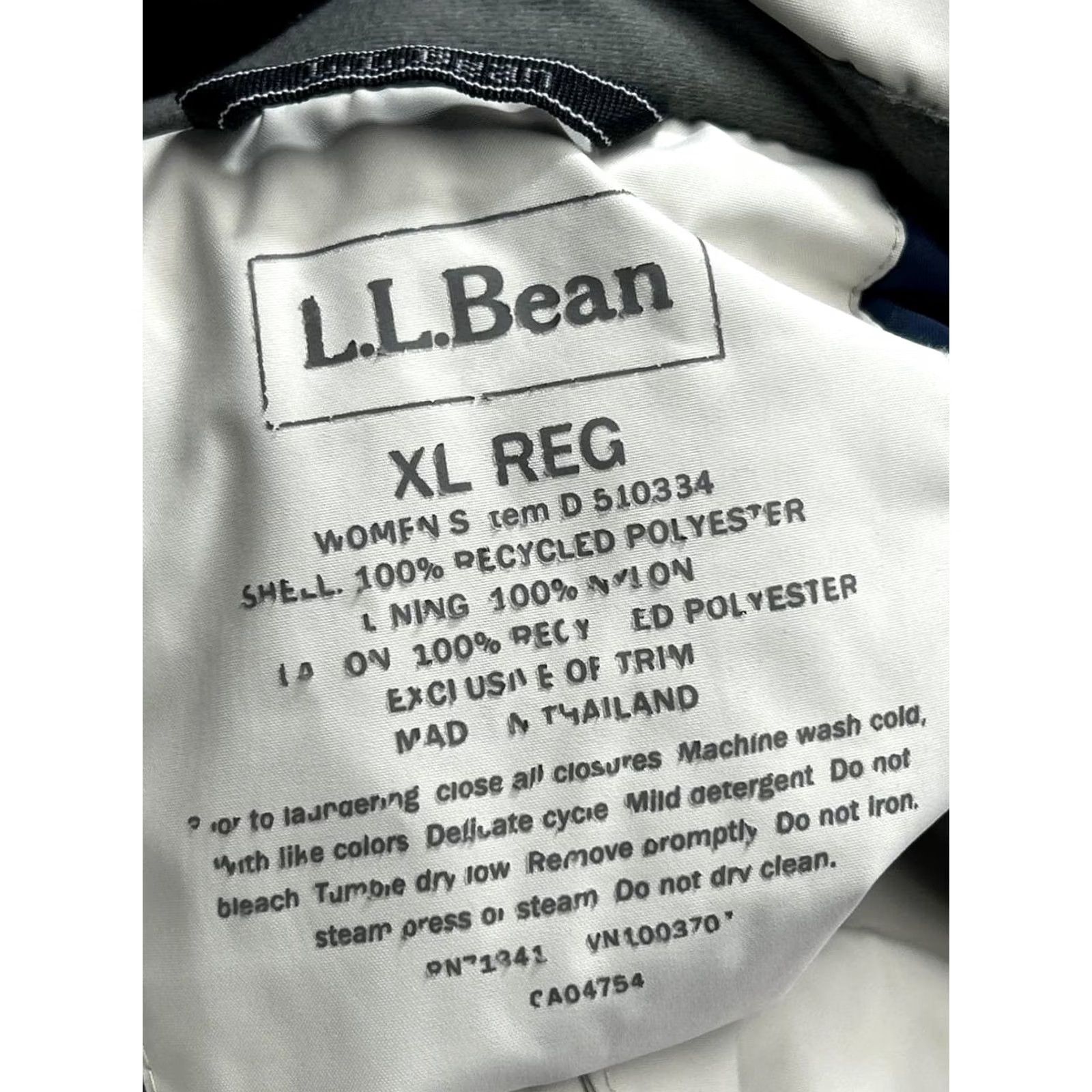 Vintage L.L.Bean Jacket Womens XL White Water Resistant Full Zip Size XL / US 12-14 / IT 48-50 - 3 Thumbnail