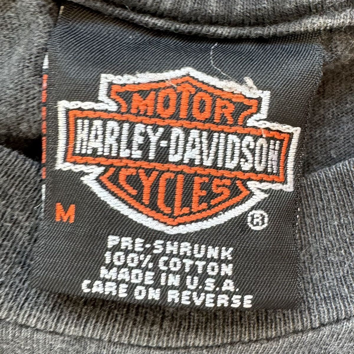 Harley Davidson × Vintage 90’s Harley-Davidson Eagle/Blue Glow Tee Size US M / EU 48-50 / 2 - 5 Thumbnail