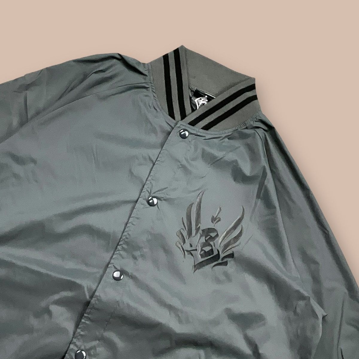 Japanese Brand BLACK DALLAS "RISE" Nylon Jacket Artwork by USUGROW Size US XL / EU 56 / 4 - 6 Thumbnail