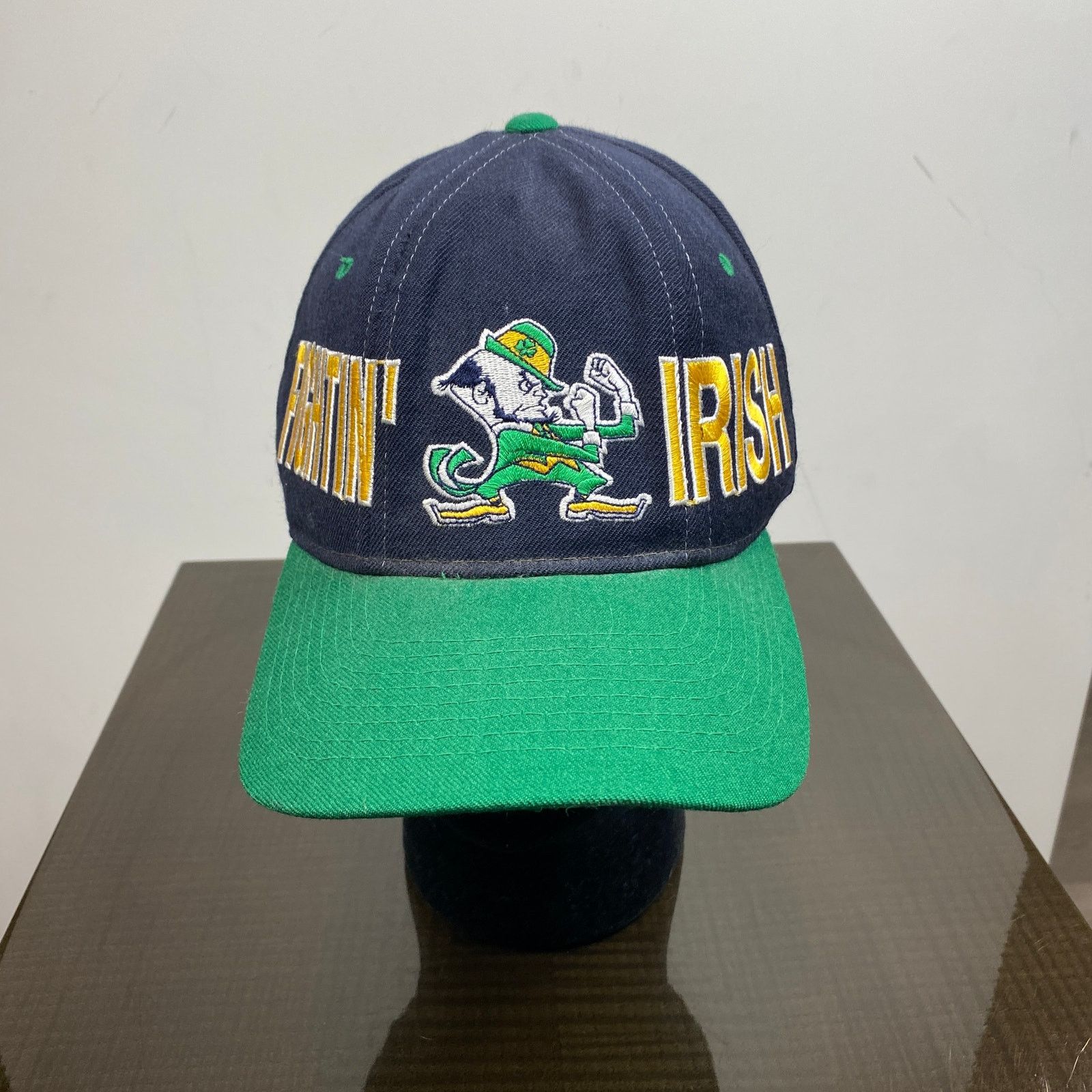 Starter × Vintage VTG 90s Starter Notre Dame Fighting Irish Wool Snapback Hat Size ONE SIZE - 2 Thumbnail