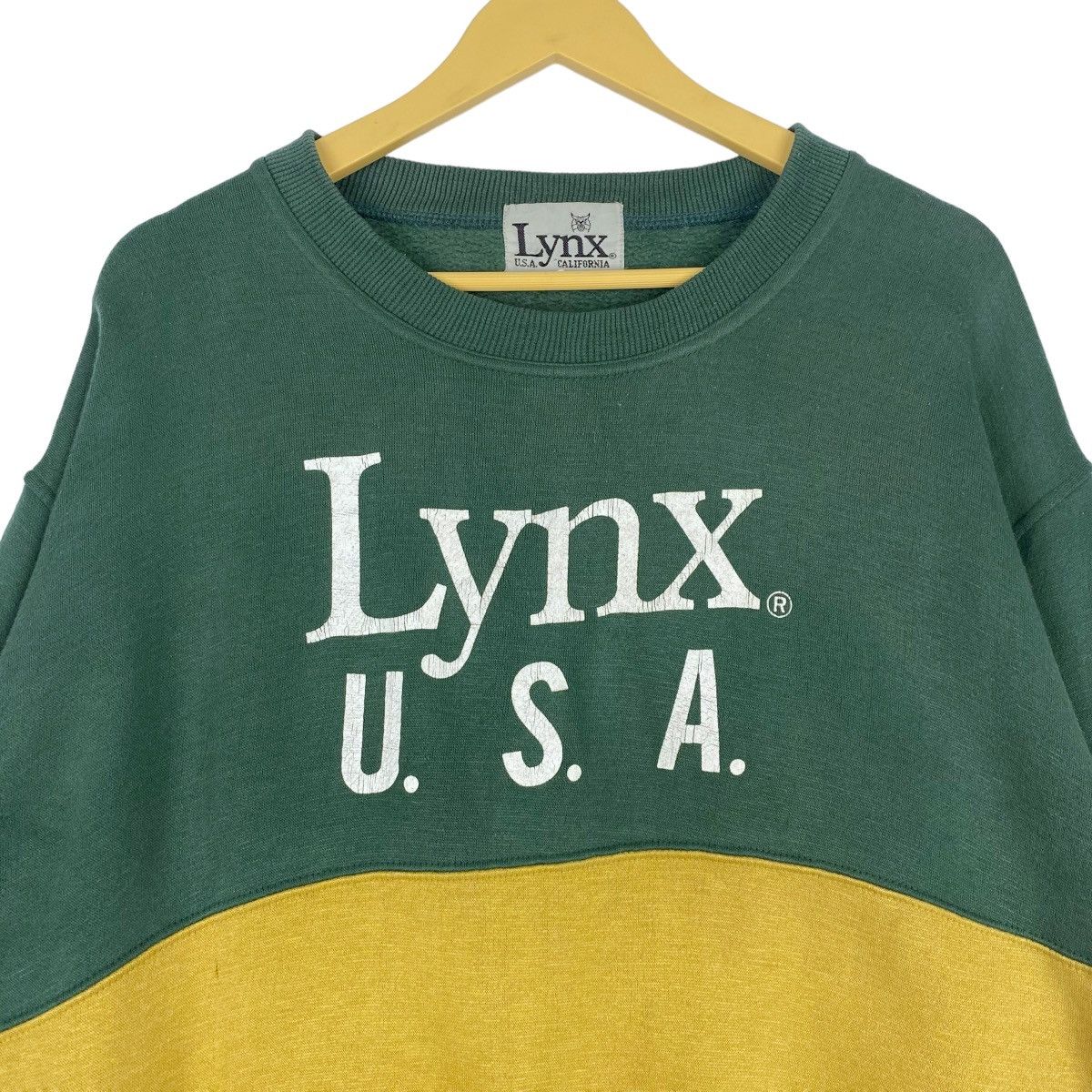 Designer × Vintage Lynx USA California Sweatshirt Crewneck Pullover Jumper Size US XL / EU 56 / 4 - 2 Thumbnail