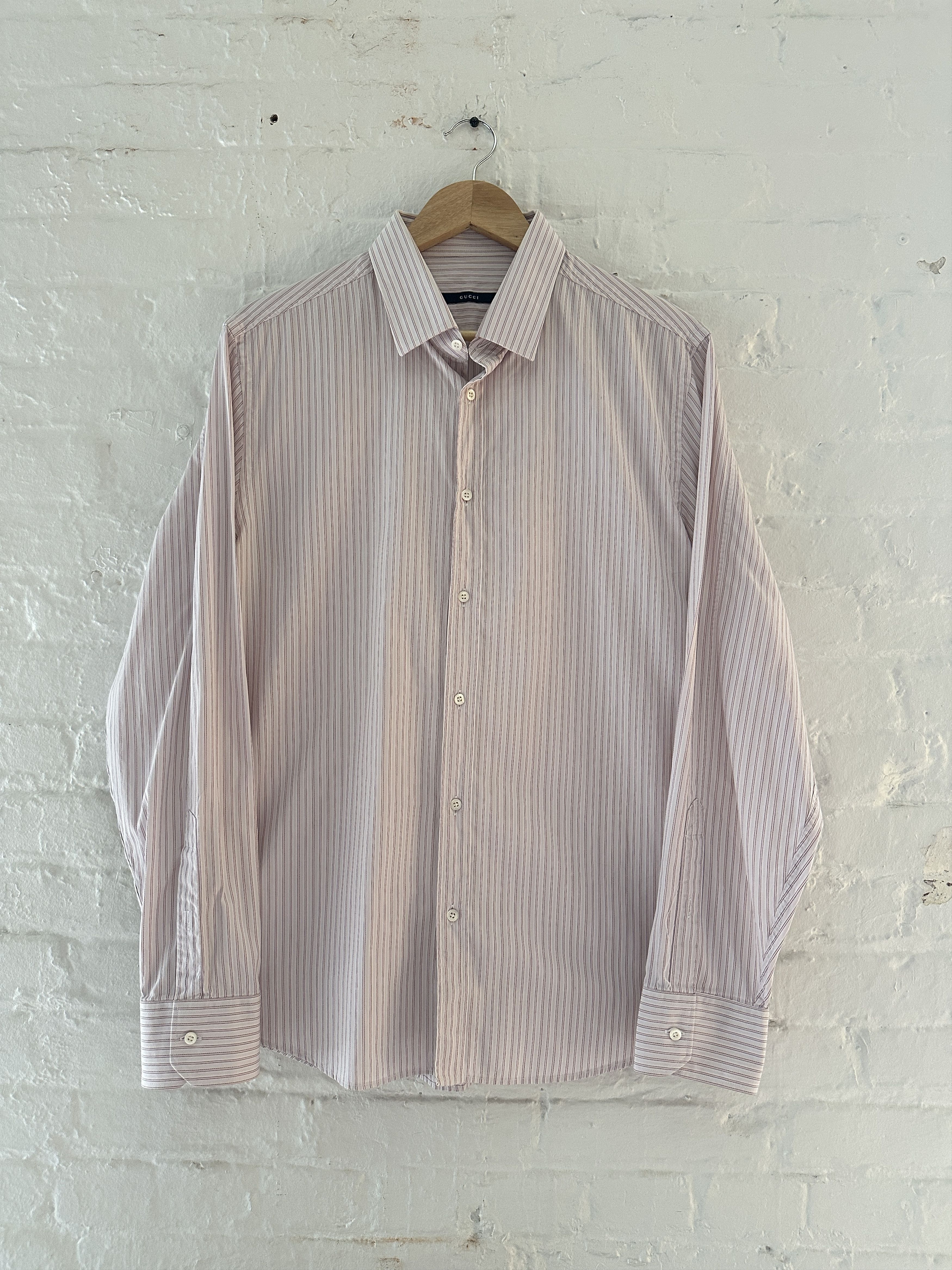 Gucci Gucci by Tom Ford Striped Button Up Shirt Size US M / EU 48-50 / 2 - 1 Thumbnail