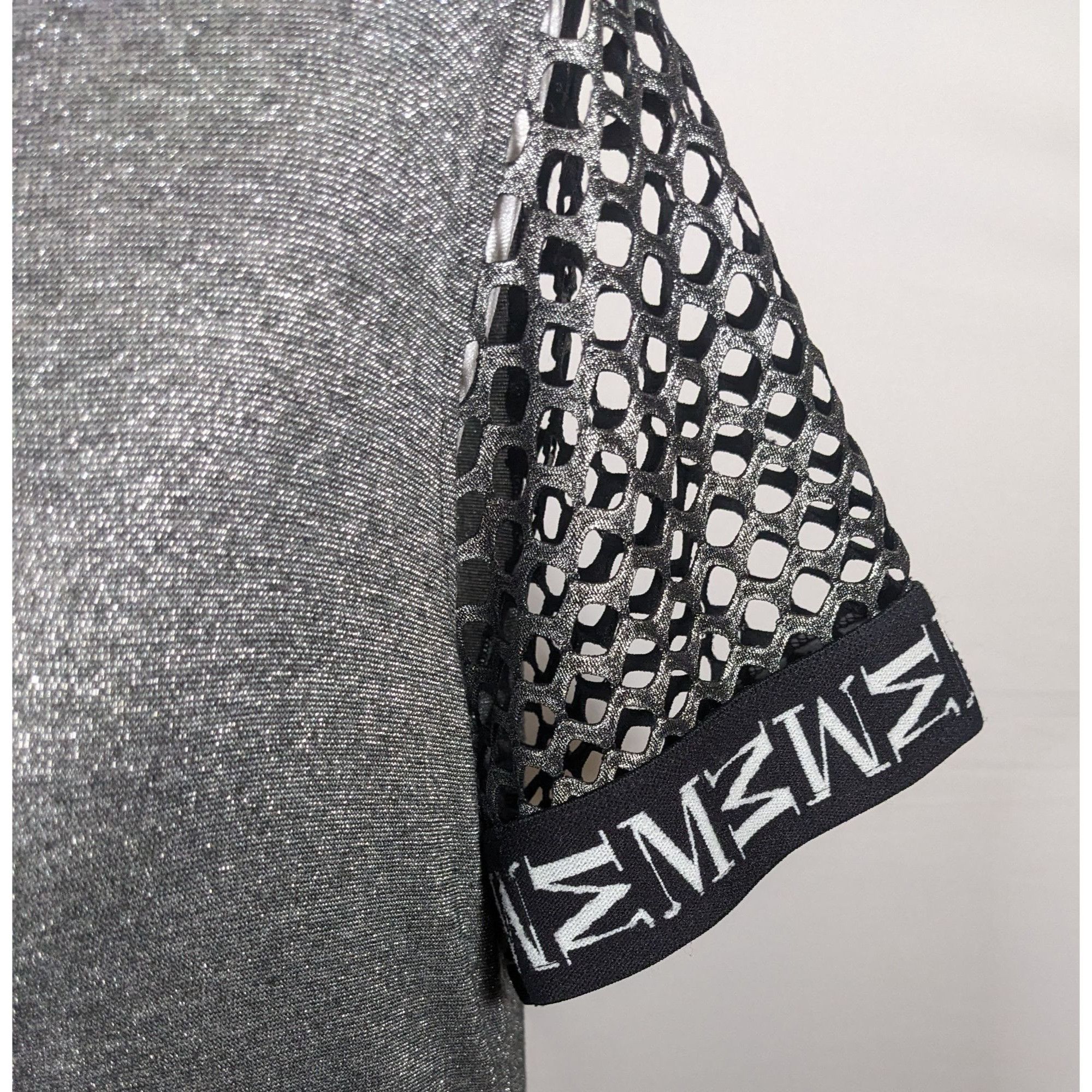 Other Motherputter Metallic Black And Silver Mesh Sleeve Golf Shir Size S / US 4 / IT 40 - 8 Thumbnail