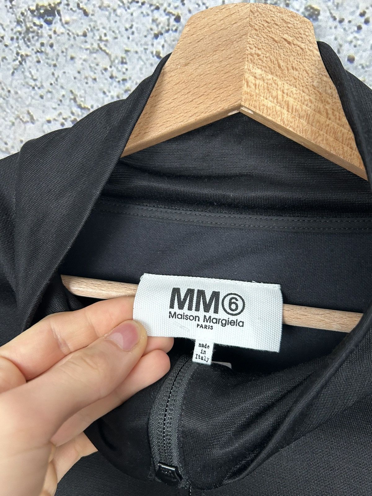 Designer Maison Margiela MM6 Paris Half Zip Sweatshirt/Longsleeve Size US L / EU 52-54 / 3 - 7 Thumbnail