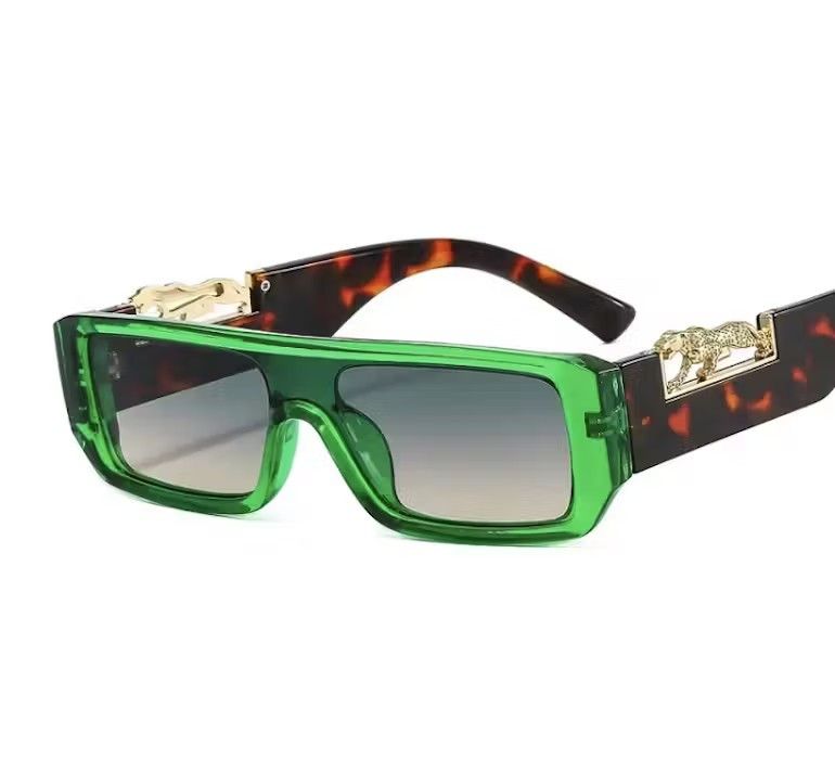 Electric Visual × Vintage Green Frame Leopard Sunglasess Size ONE SIZE - 2 Thumbnail