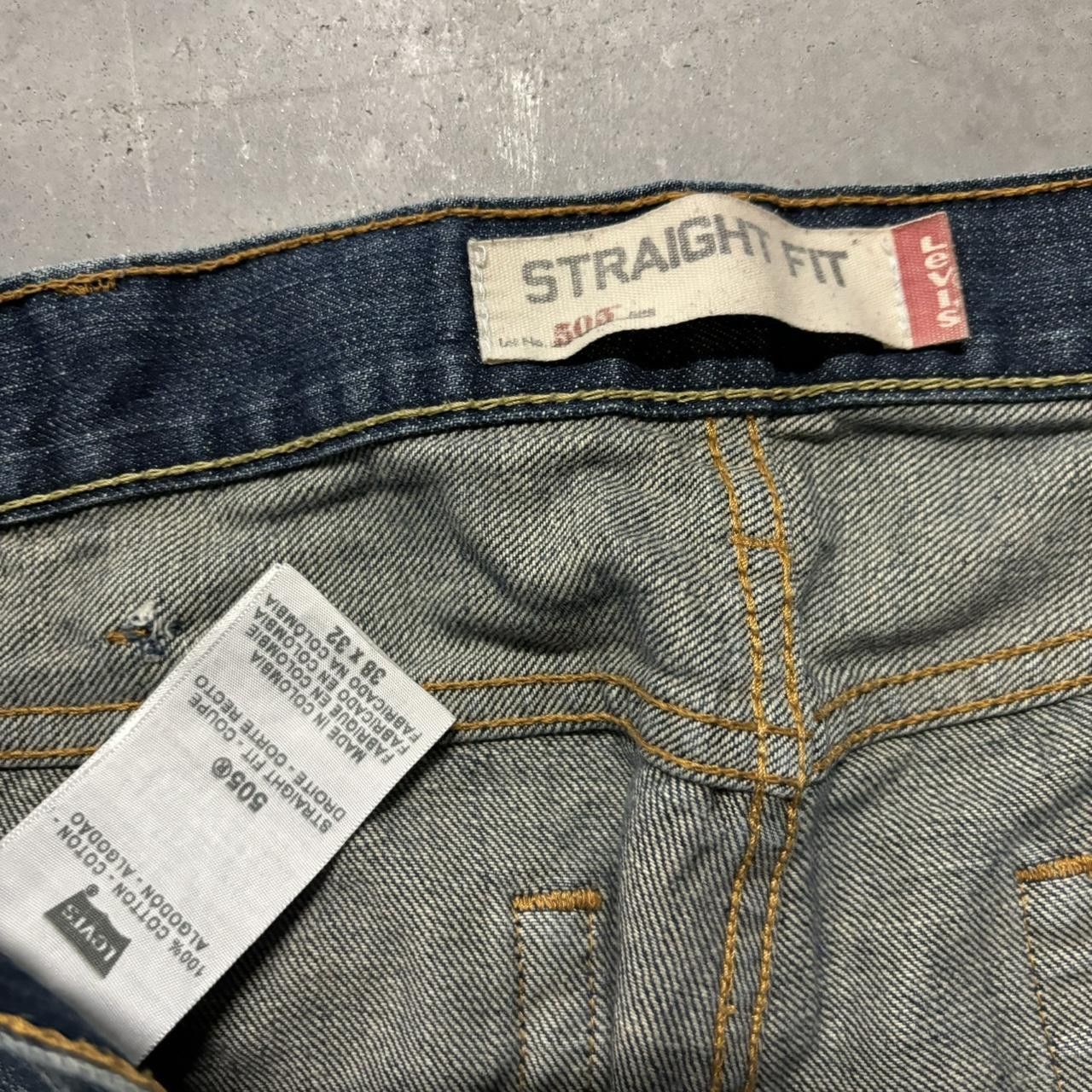 Levi's × Vintage Crazy Vintage Y2K/2000s Baggy Levi’s Dark Wash Skater Grunge Denim Jeans! Size US 38 / EU 54 - 8 Thumbnail