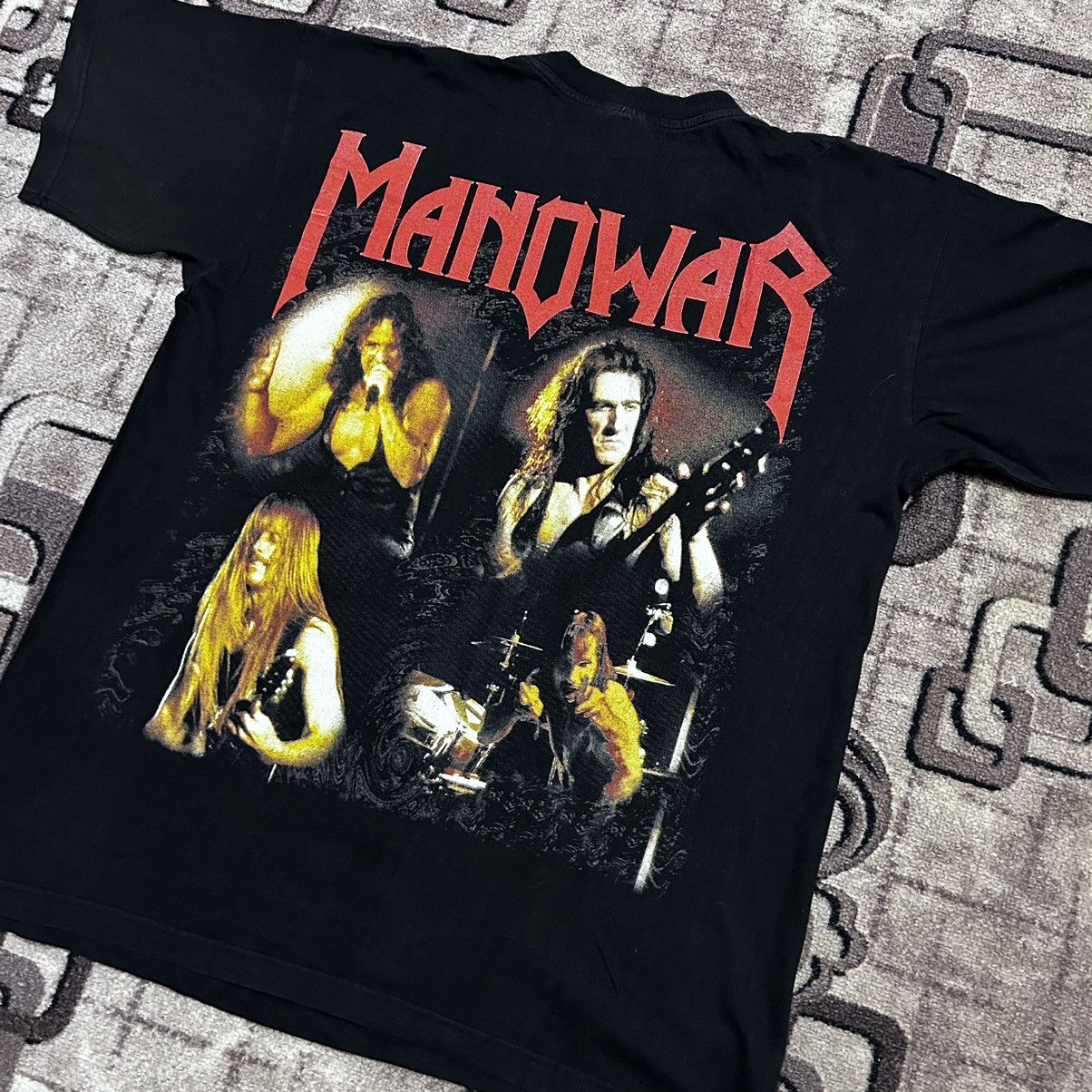 Hysteric Glamour Grail Vintage Manowar Tee ALL OVER PRINT SHIRT BIG LOGO TEE Size US XL / EU 56 / 4 - 4 Thumbnail