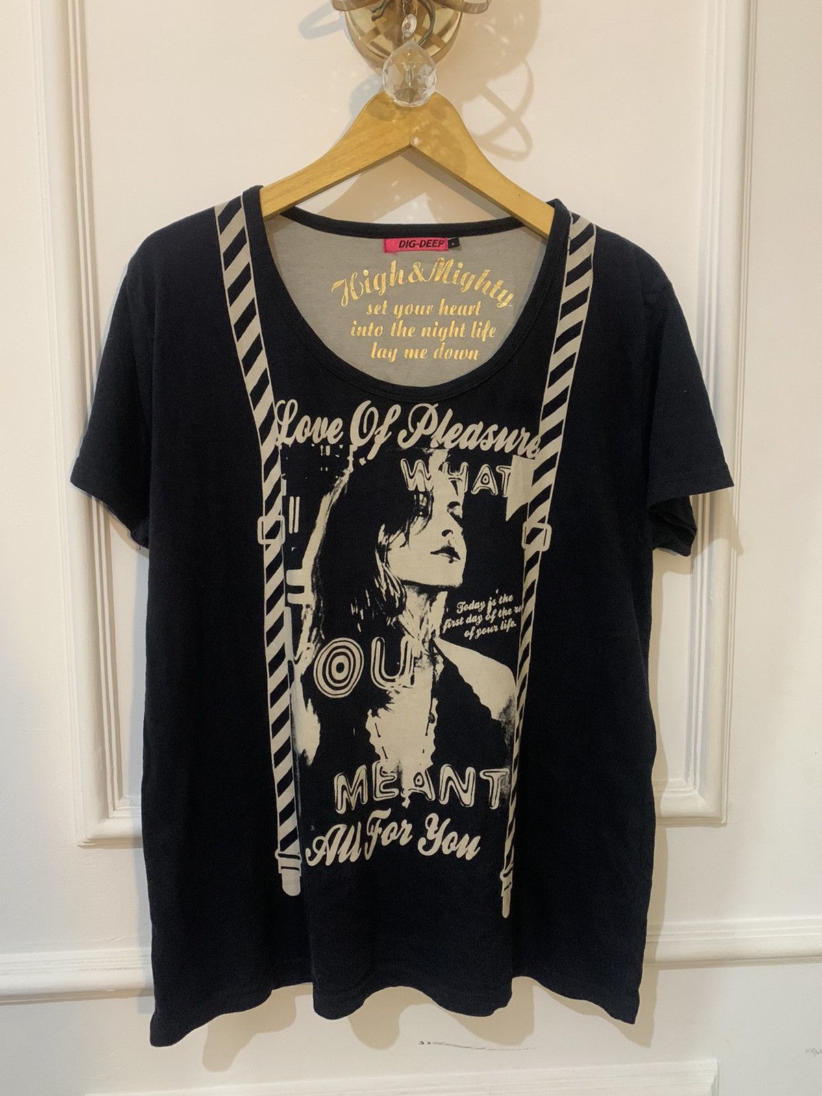 Hysteric Glamour × Le Grande Bleu (L.G.B.) × Yasuyuki Ishii Japanese brand poem DIG DEEP Gothic styel Size US XL / EU 56 / 4 - 1 Thumbnail