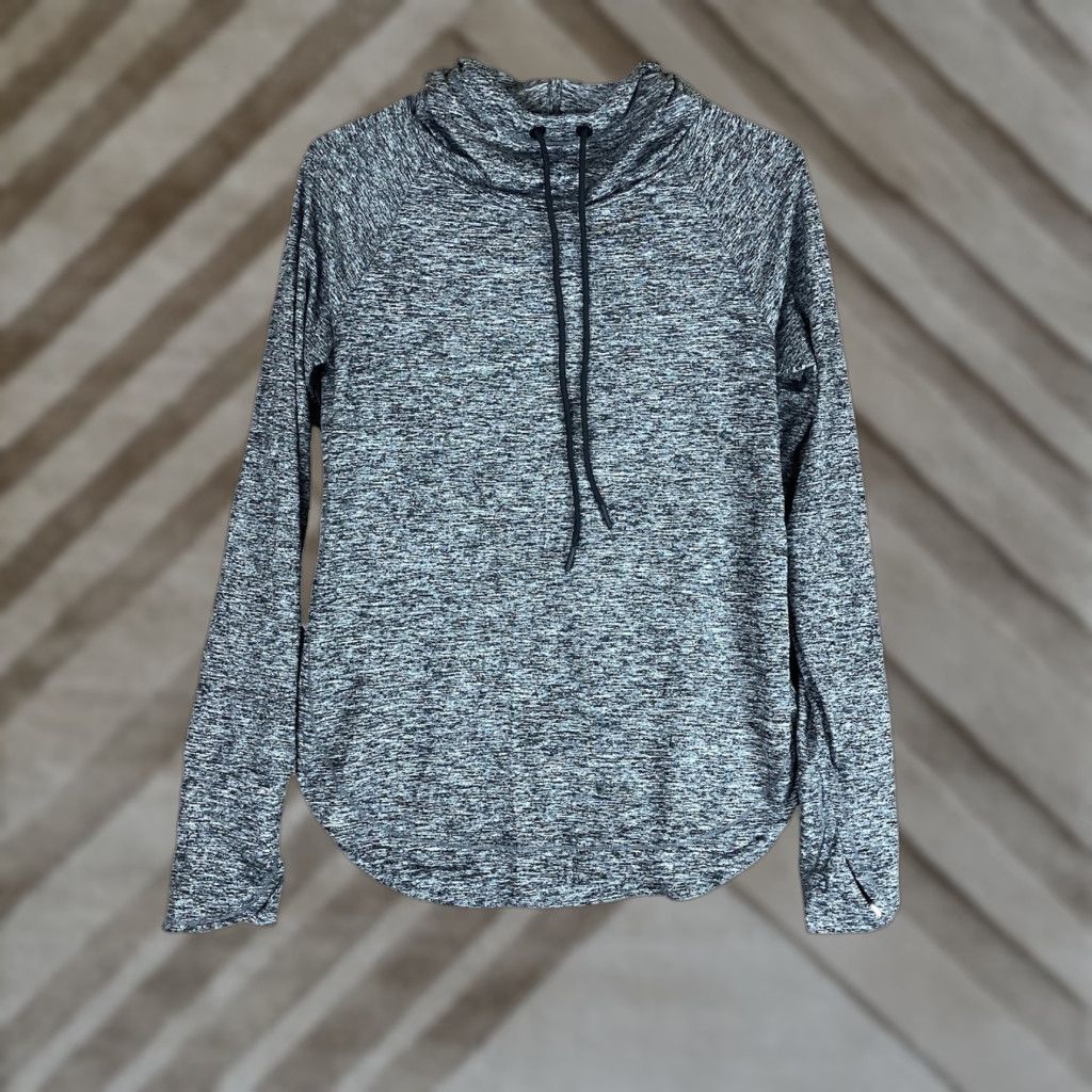 Athleta Athleta Women Sweatshirt Black Heathered Tunic Uptempo Pullover Stretch XS Size XS / US 0-2 / IT 36-38 - 1 Thumbnail