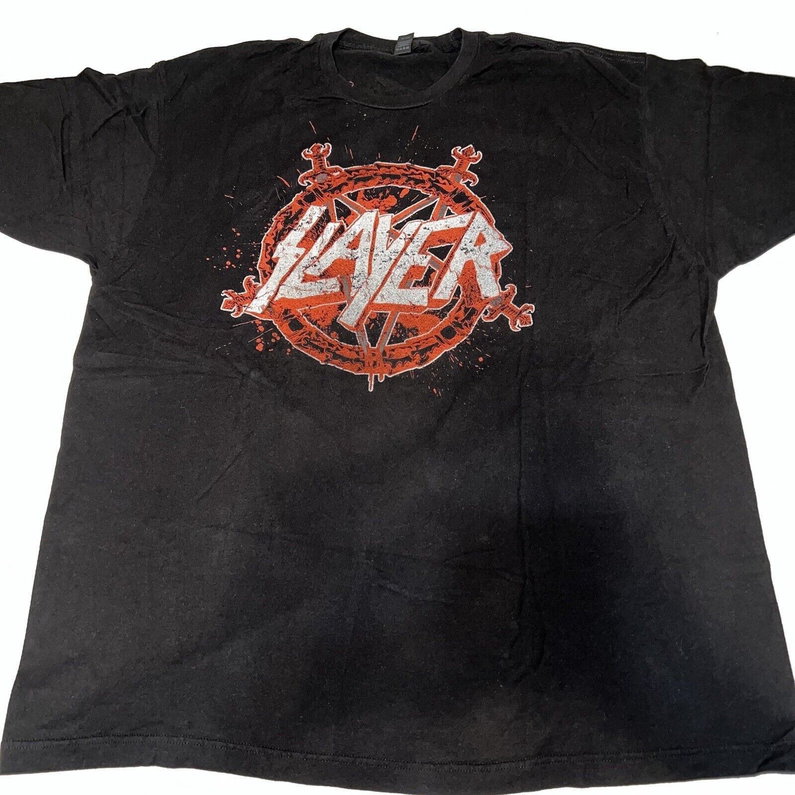 Tultex Slayer Metal Band Graphic T-Shirt Men’s Black Size 2XL Size US XXL / EU 58 / 5 - 2 Thumbnail