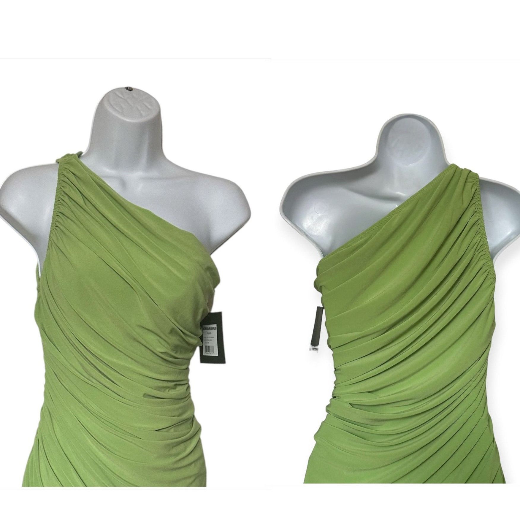 Norma Kamali Norma Kamali Diana Dress, Gemini Green, Size S, NWT Size S / US 4 / IT 40 - 12 Thumbnail