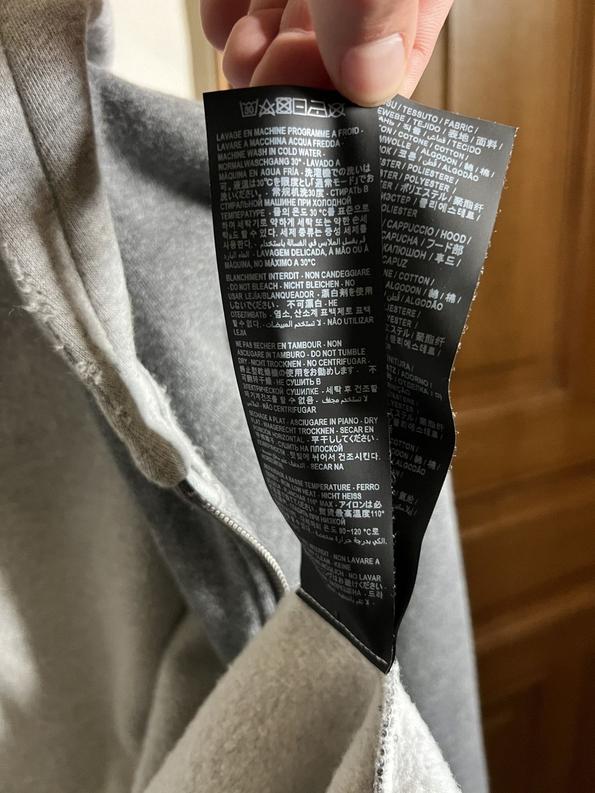 Saint Laurent Paris Saint laurent grey distressed two tone hoodie Size US M / EU 48-50 / 2 - 7 Thumbnail