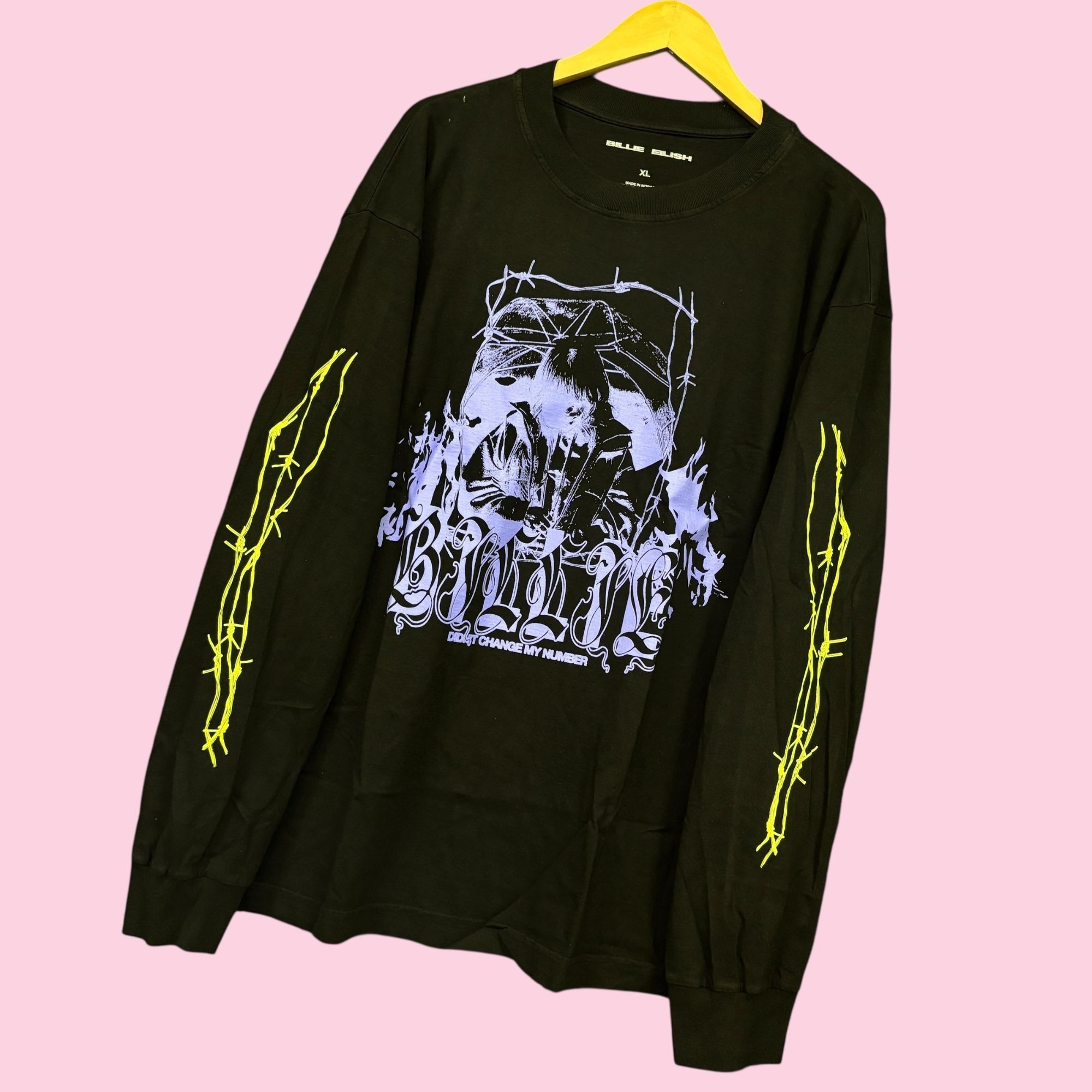 Billie Eilish Billie Eilish I Didnt Change My Number LS Tee XL Size US XL / EU 56 / 4 - 3 Thumbnail