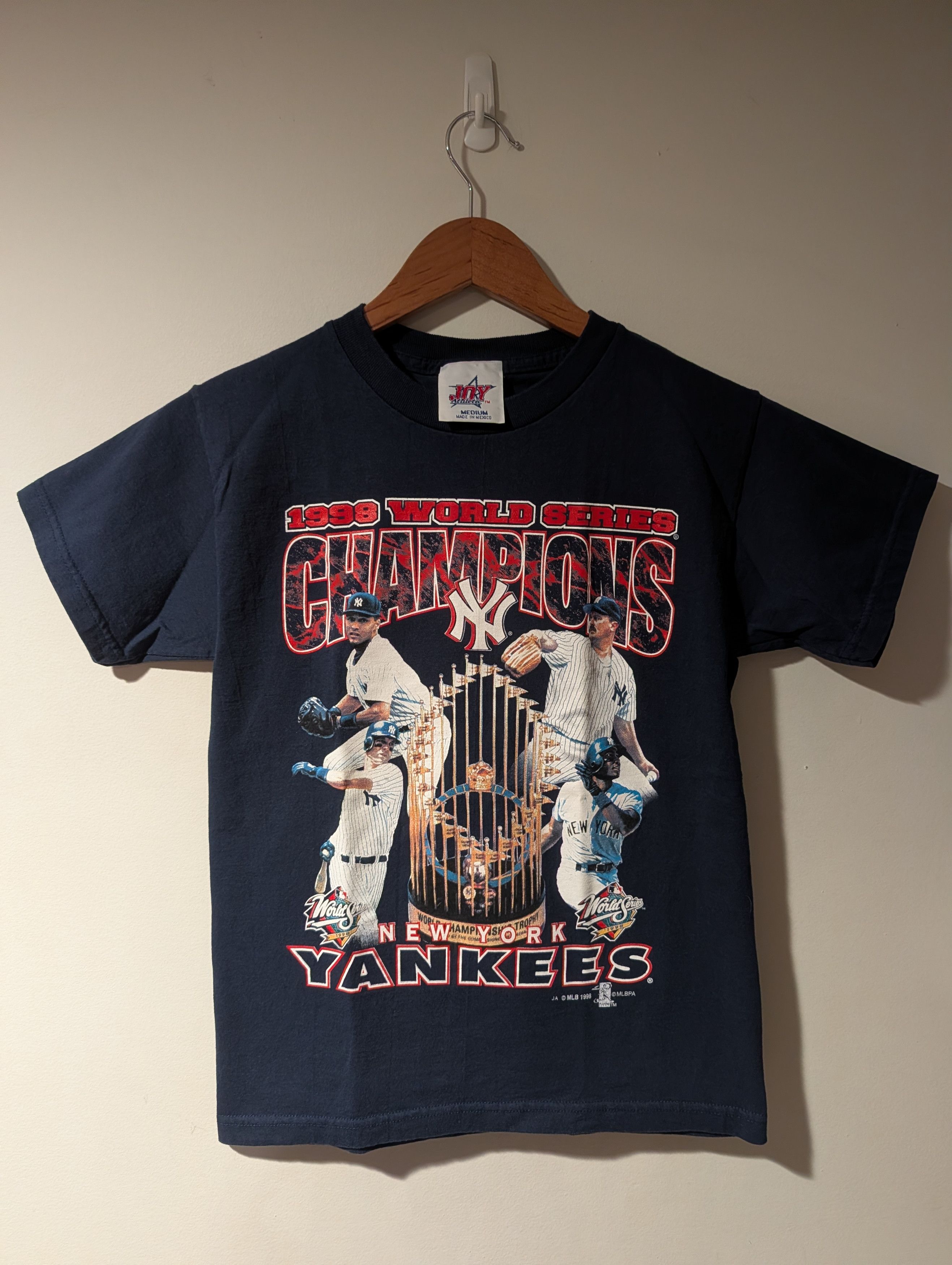 New York Yankees Vintage 1998 New York Yankees World Series Champions T Shirt Size US M / EU 48-50 / 2 - 1 Thumbnail