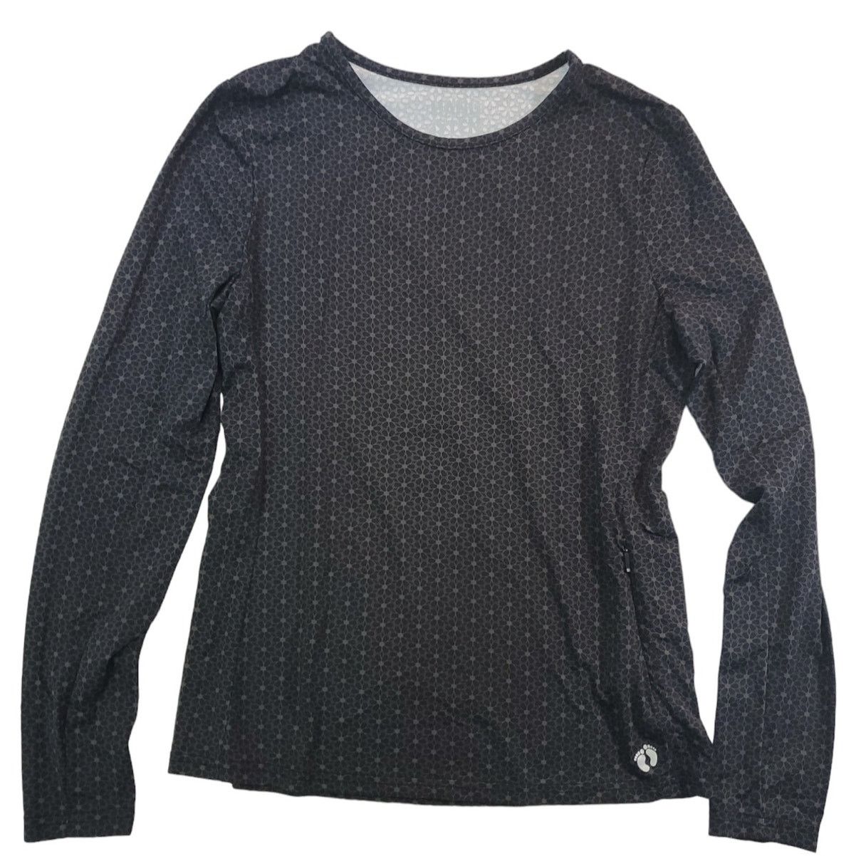 Hang Ten Hang Ten | Black & Grey Daisy Print Rash Guard | Size Small Size S / US 4 / IT 40 - 1 Thumbnail