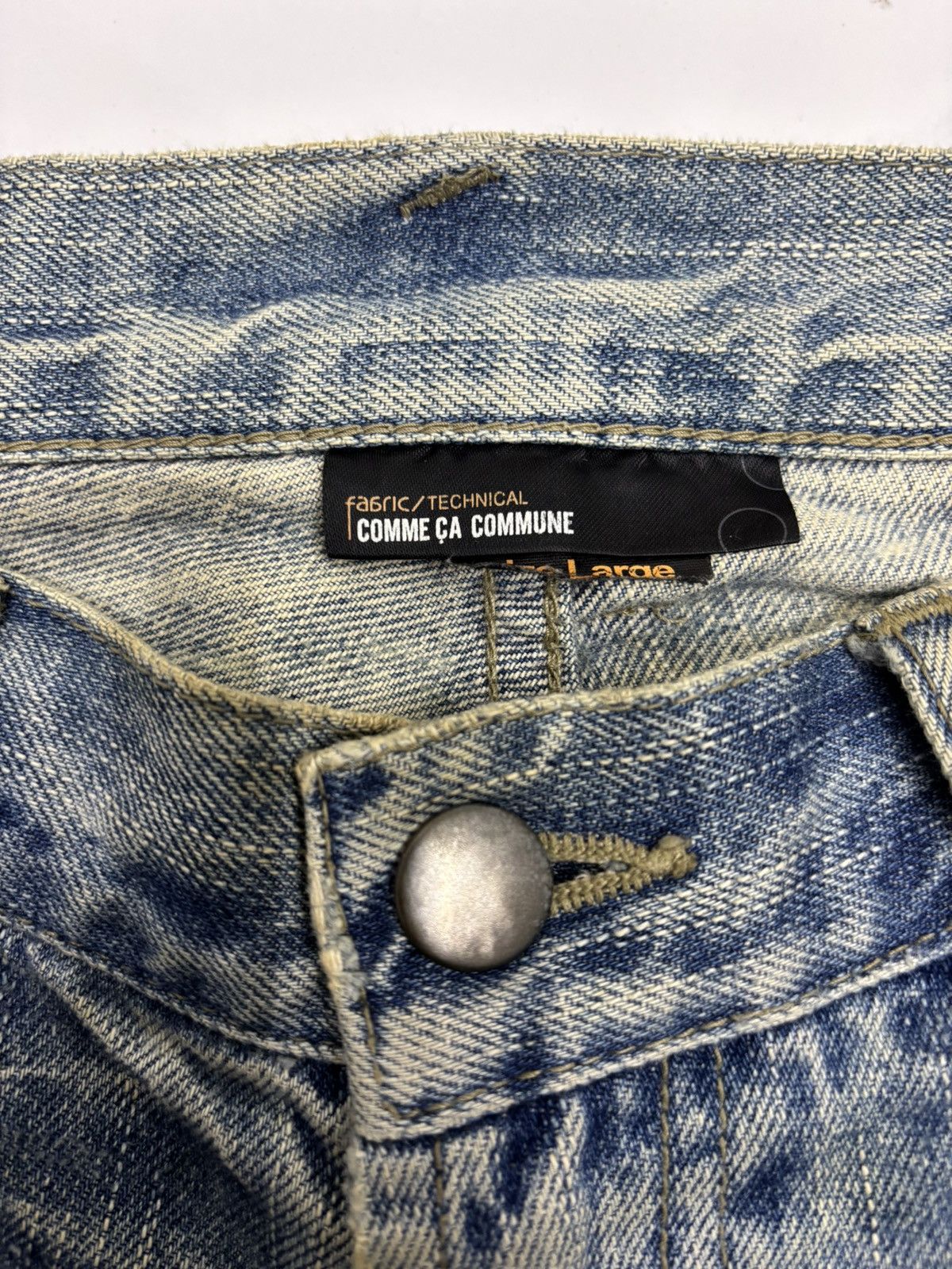 Hysteric Glamour × If Six Was Nine × Le Grande Bleu (L.G.B.) BAGGY JEANS COMME CA COMMUNE PATCHWORK RIPPED DENIM JEANS Size US 32 / EU 48 - 9 Thumbnail