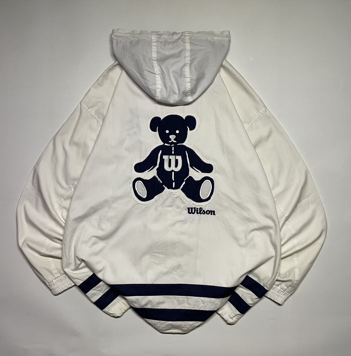 Wilson Wilson 1914 Embroidered Bear biglogo Windbreaker jacket Size US M / EU 48-50 / 2 - 1 Thumbnail