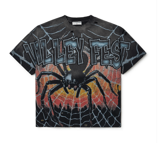 Vale Vale 'Forever Widow Big' Black & Orange Tee Size US XL / EU 56 / 4 - 1 Thumbnail