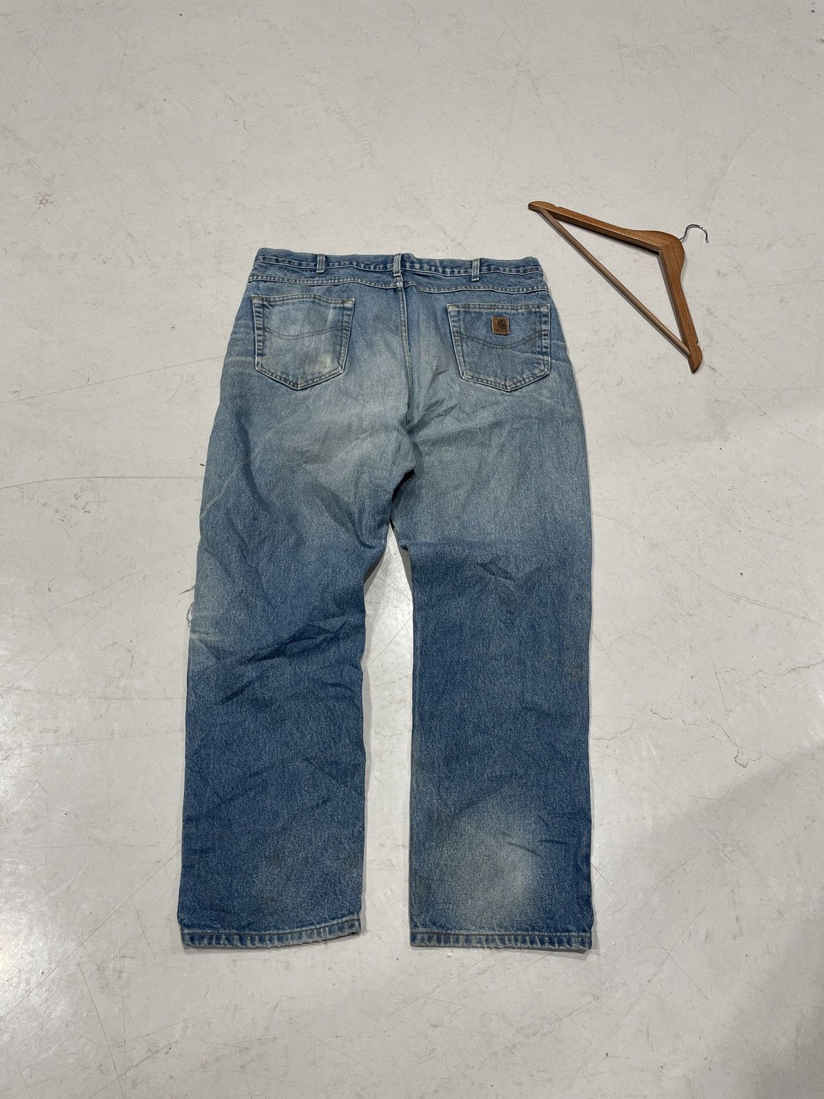 Carhartt × Vintage 90s Carhartt Patched Carpenter Pants Size US 40 / EU 56 - 5 Thumbnail