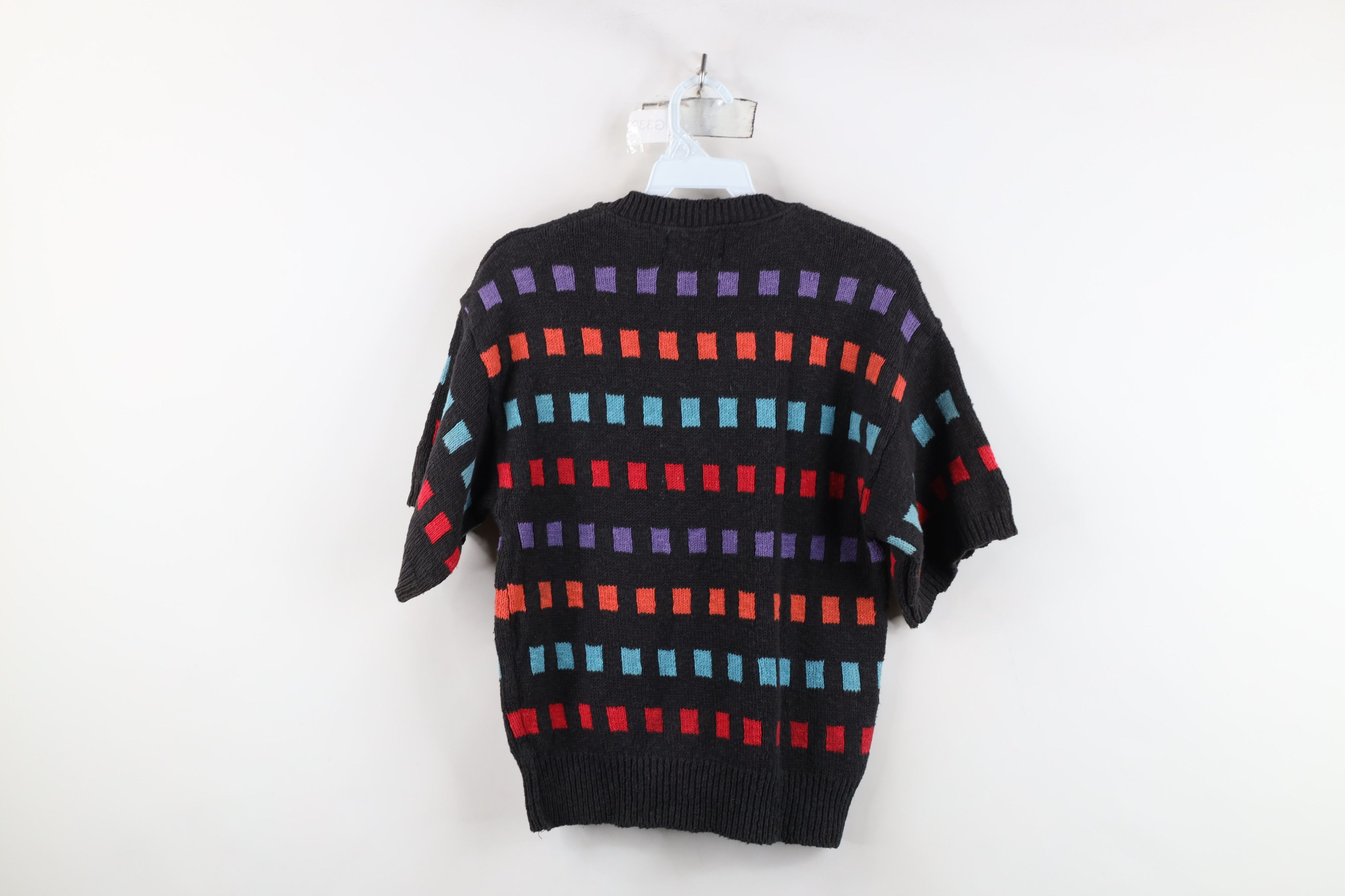Vintage Vintage 90s Streetwear Checkered Short Sleeve Sweater US Size M / US 6-8 / IT 42-44 - 9 Thumbnail