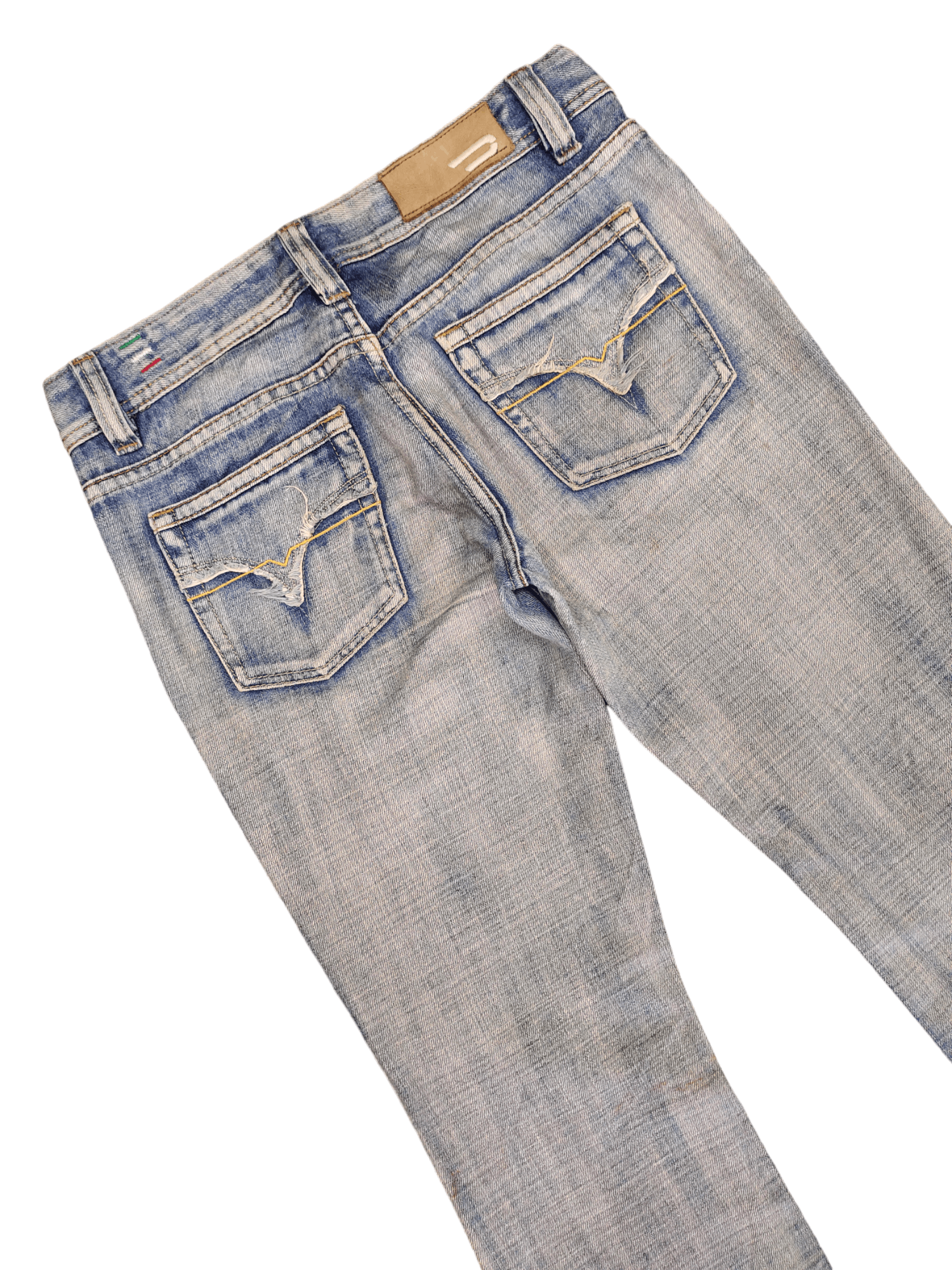 Diesel Flare Jeans Diesel D Logo Faded Low Rise Boot Cut Y2k Goa Size US 29 - 5 Thumbnail