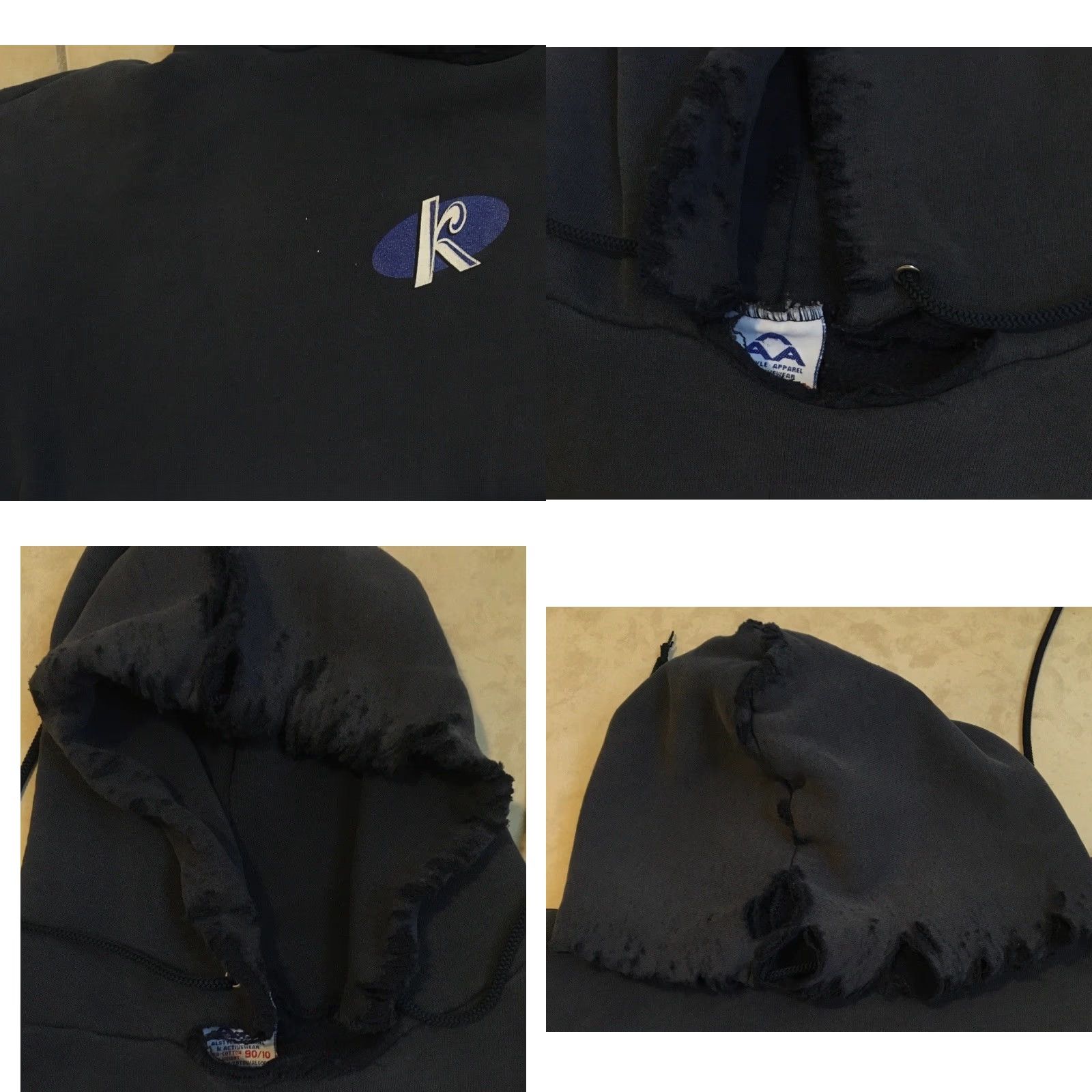 Thrasher VINTAGE Kokanee Beer Destroyed Thrashed Faded Boxy Hoodie XL Men Blue 90s Y2K Grunge Punk Skate Surf Rock Beach Tattoo Size US XL / EU 56 / 4 - 9 Thumbnail