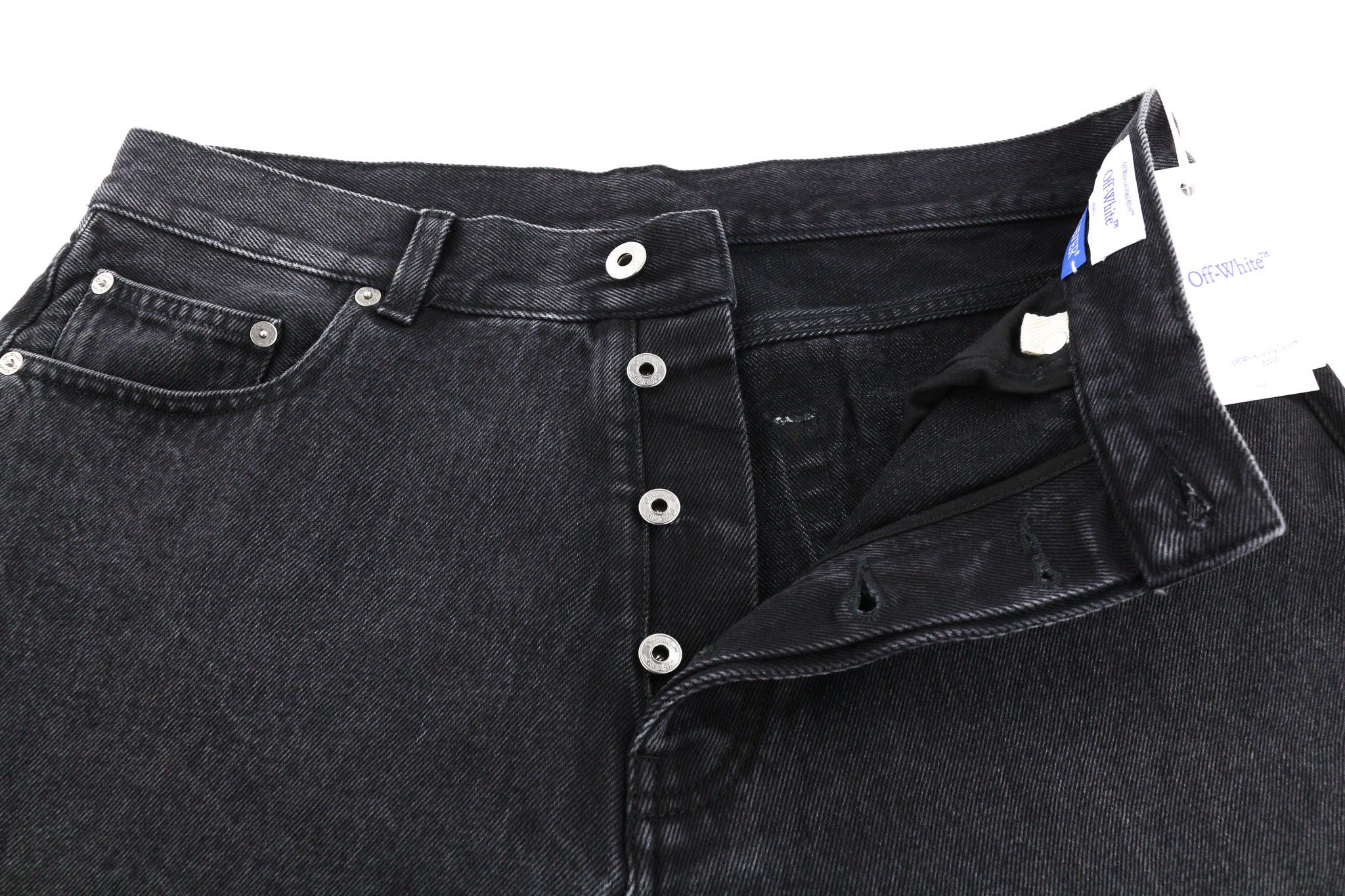 Off-White 31 Zip Detailed Skate Vintage Black 5-Pocket 81881 Size US 31 - 4 Thumbnail