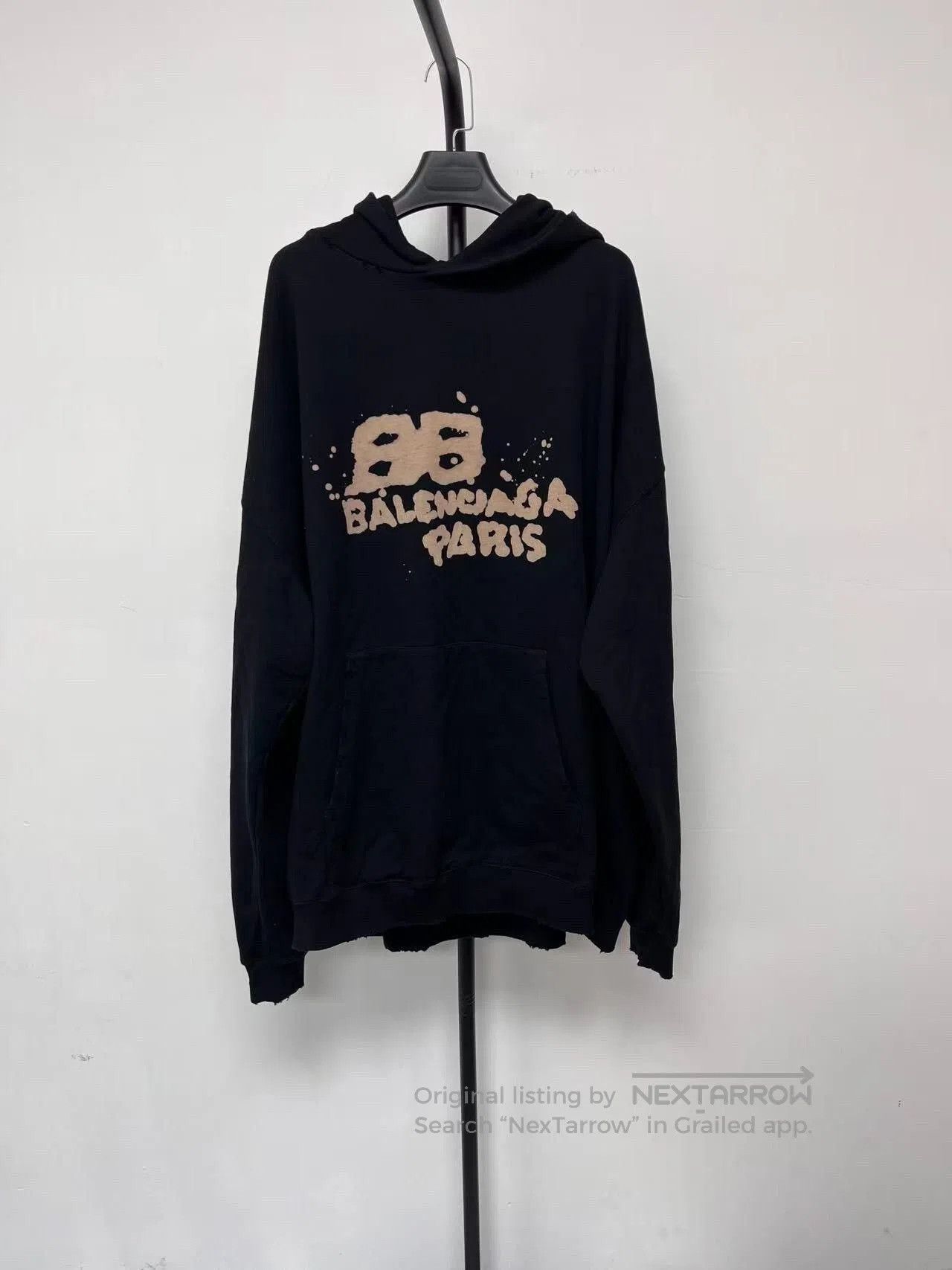 Balenciaga Balenciaga Logo Print Oversized Hooded Sweatshirt Men's. Size US XS / EU 42 / 0 - 1 Thumbnail